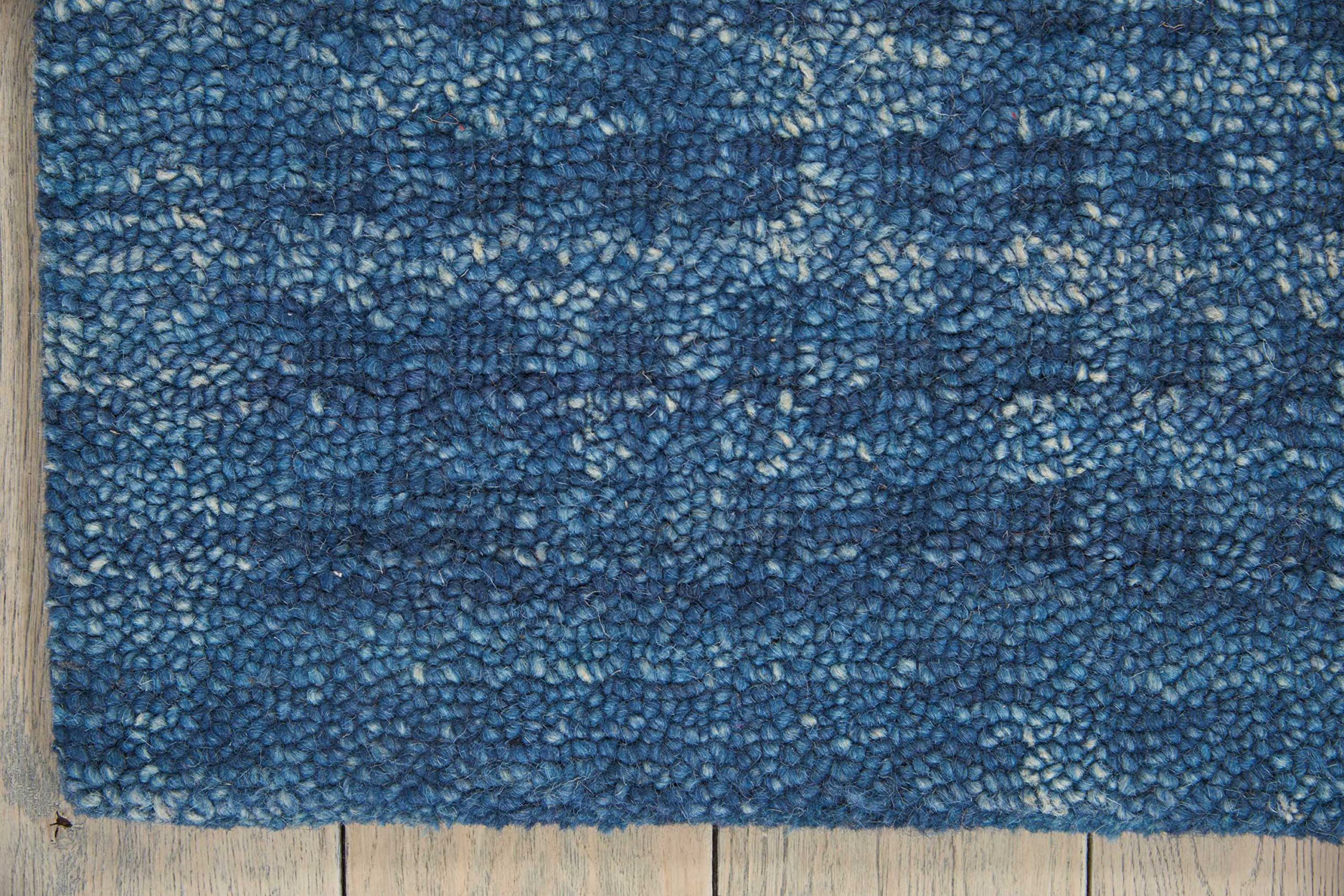 Nourison Perris Solid Navy 8' x 10'6