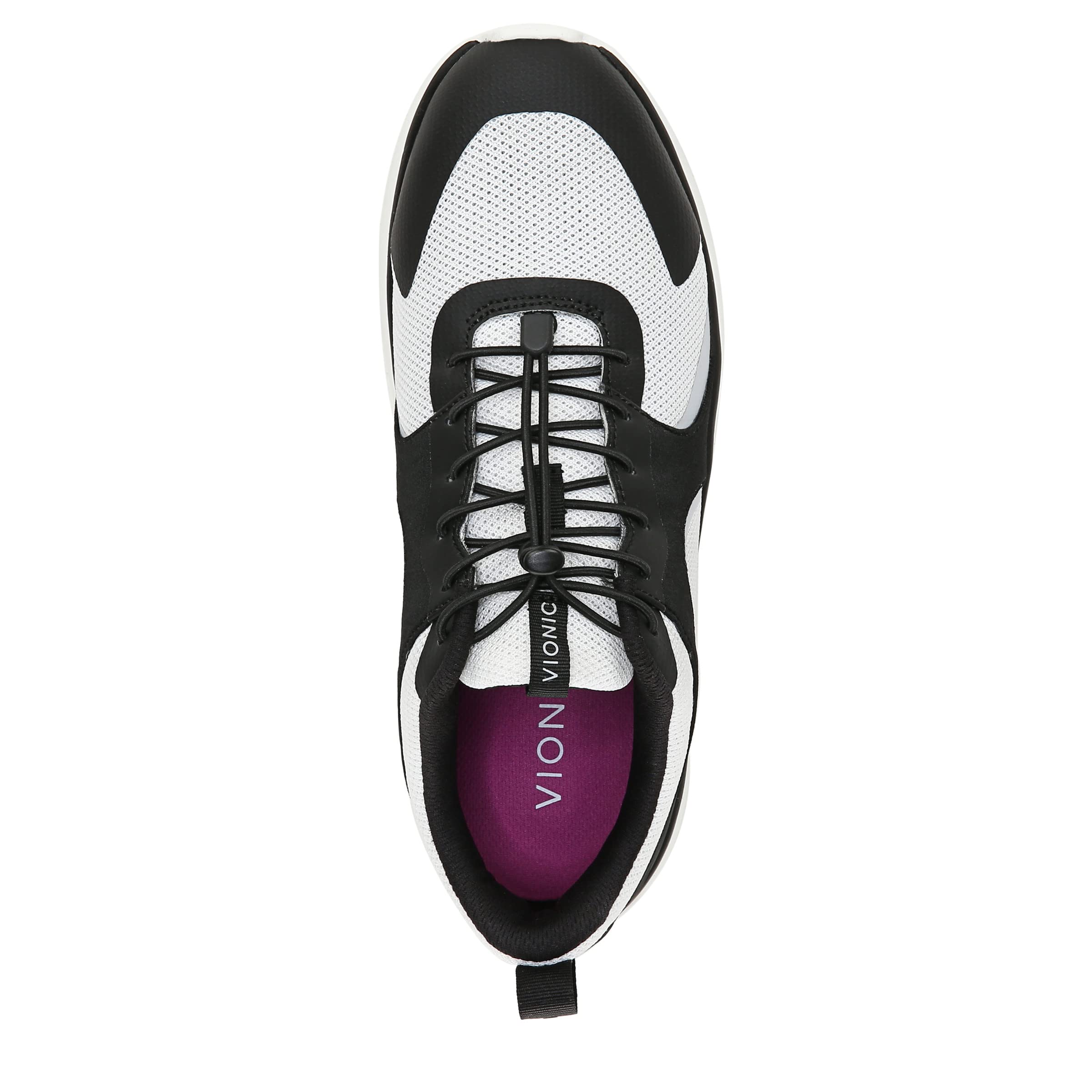 Vionic Olessa Women's Arch Support Walking & Athletic Shoes - Comfortable Sneakers for Running, Workouts, Fitness & All-Day Wear | Perfect for Jogging, Gym, Travel & Everyday Comfort (Black, Size 8)