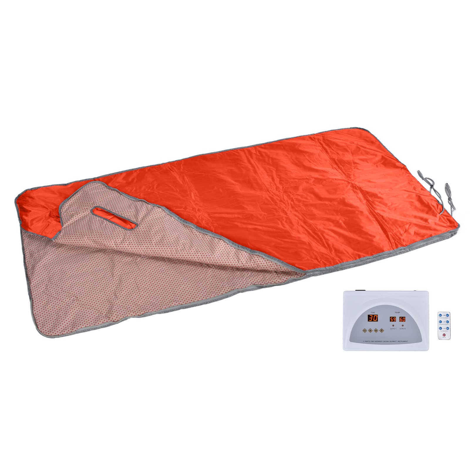 Far Infrared Sauna Blanket with Remote Control - 650W Full Body Heating Detox Blanket for Weight Loss & Pain Relief | Portable Home Spa Therapy for Stress Relief & Muscle Recovery | Perfect for Post-Workout Recovery & Home Relaxation