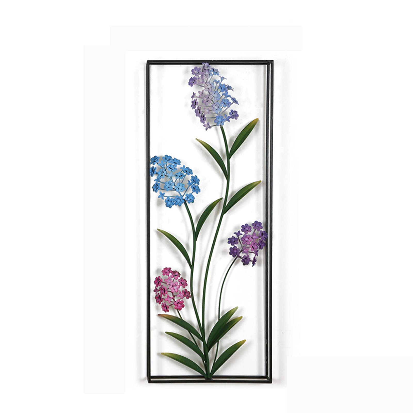 BNHXT Handmade 3D Metal Leaf Wall Art with Frame - Modern Metal Wall Decor for Living Room, Bedroom, Study & Hotel - Indoor & Outdoor Wall Hanging Sculpture (13.98 x 36.02 Inches) - Perfect for Home Decor, Office Decor, and Gift Giving
