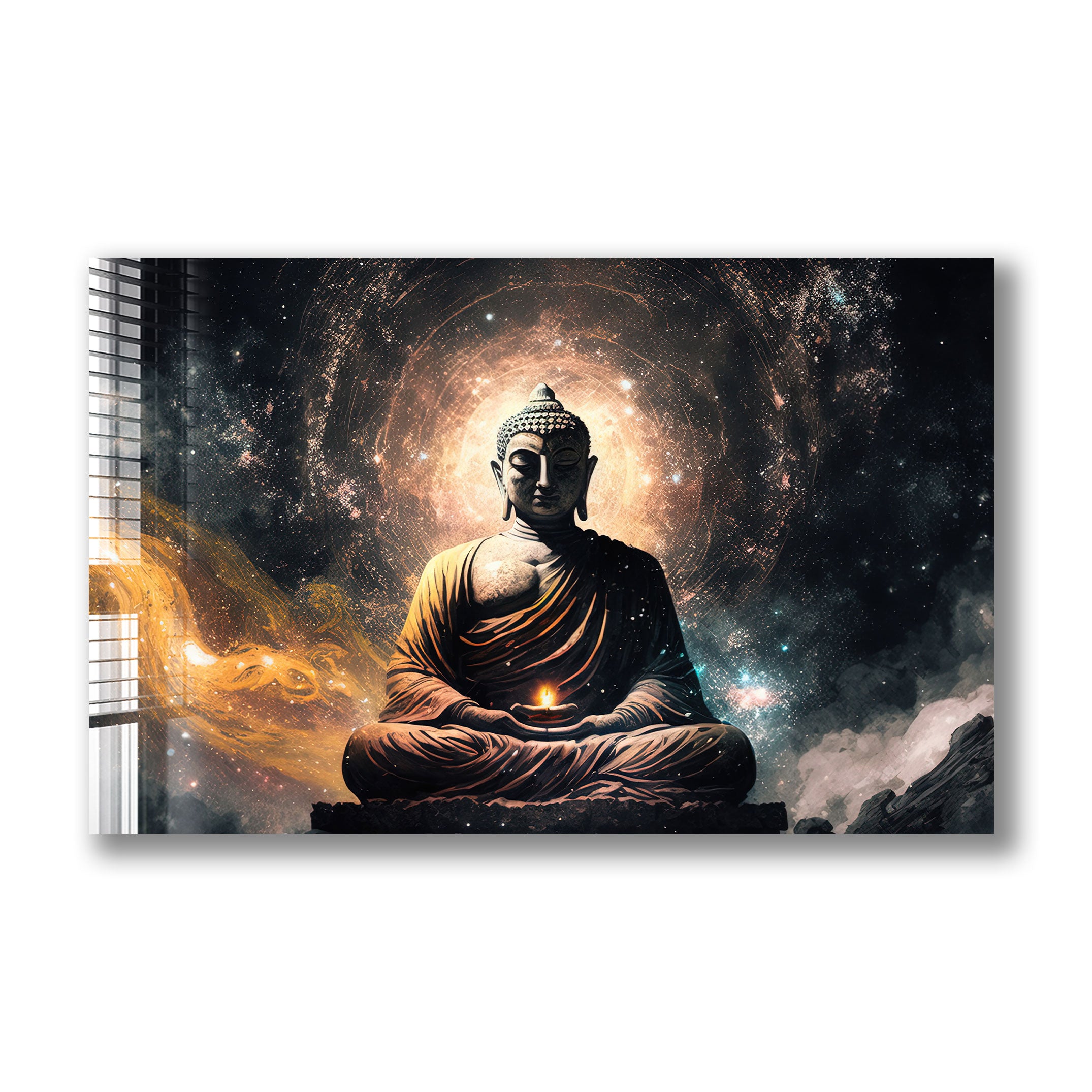 Buddha Enlightenment II Statue - Handcrafted Meditation Decor for Home, Office & Yoga Studio - Perfect for Zen Decor & Spiritual Gifts