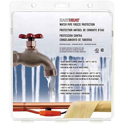 80FT Pipe Heating Cable - Self-Regulating Freeze Protection for Water Pipes - Perfect for Winter Home, RV & Outdoor Plumbing