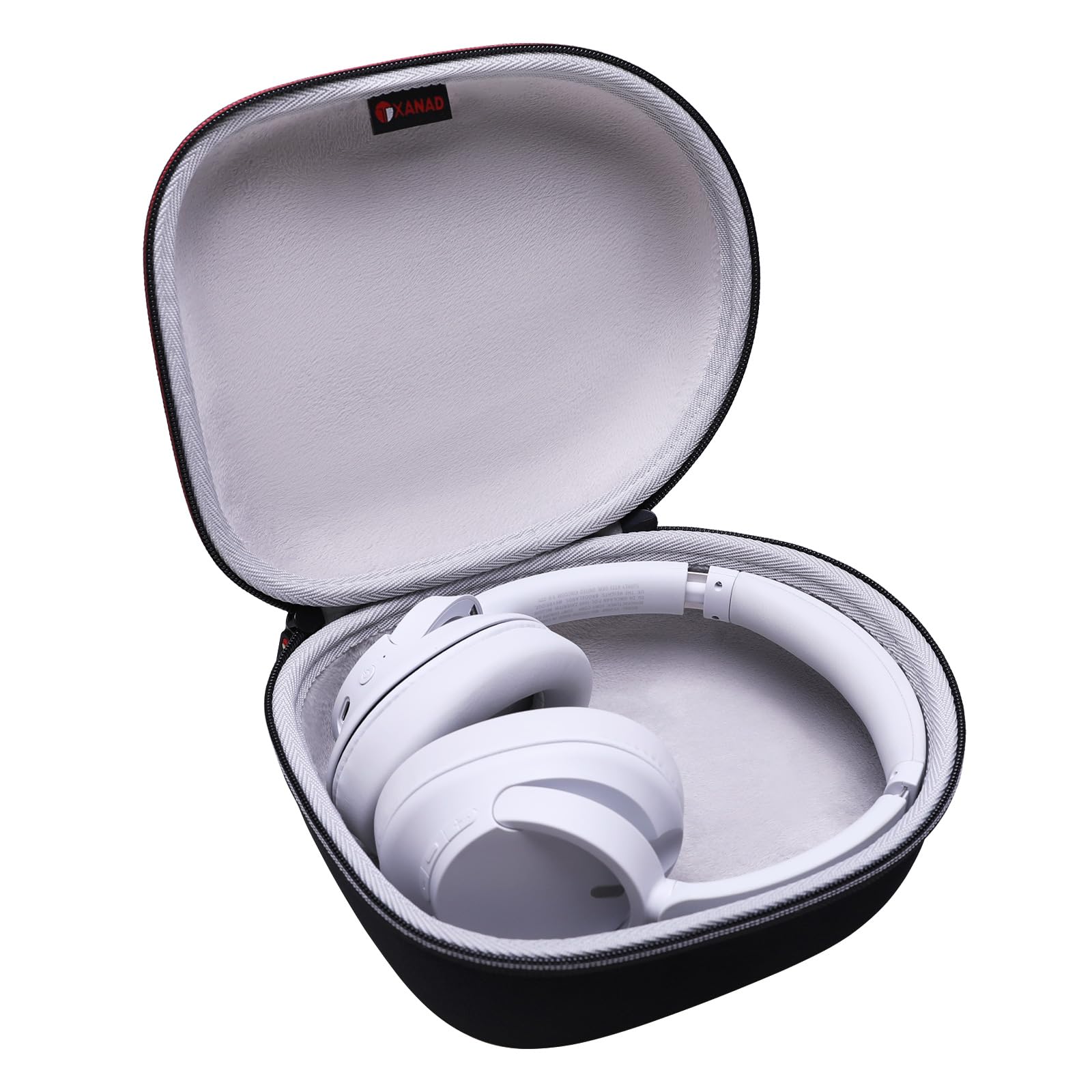 Premium Universal Headphone Case - Compatible with JBL, Beats, Sony, Soundcore, Anker, Raycon, TOZO, SteelSeries, Logitech, Jabra, Bose, Audio-Technica & Sennheiser Headphones (Black Exterior + Gray Interior) - Travel Protection & Storage for Wireless Earbuds, Gaming Headsets & Noise Cancelling Headphones