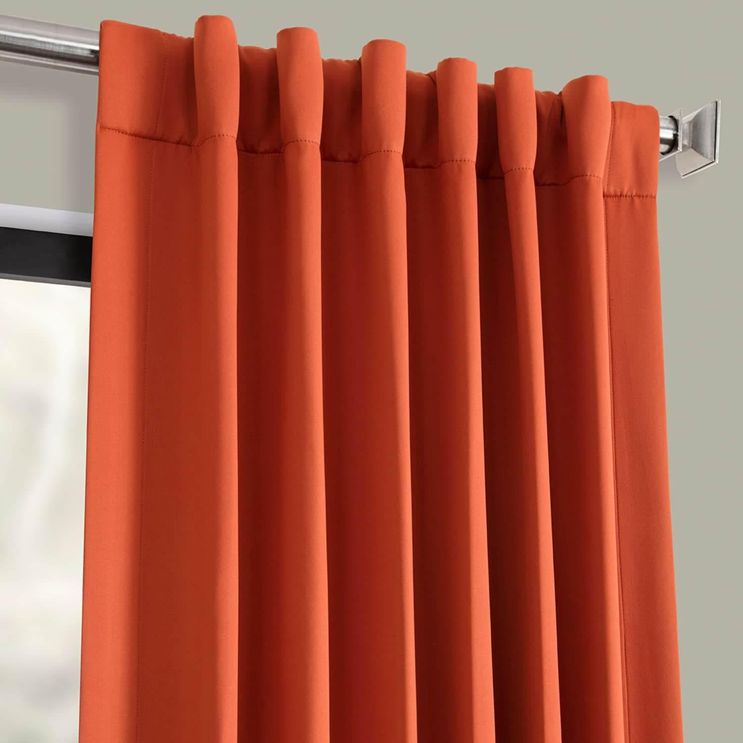 Red Rock Rust Blackout Curtains for Bedroom - Thermal Insulated Room Darkening Drapes for Better Sleep & Energy Efficiency