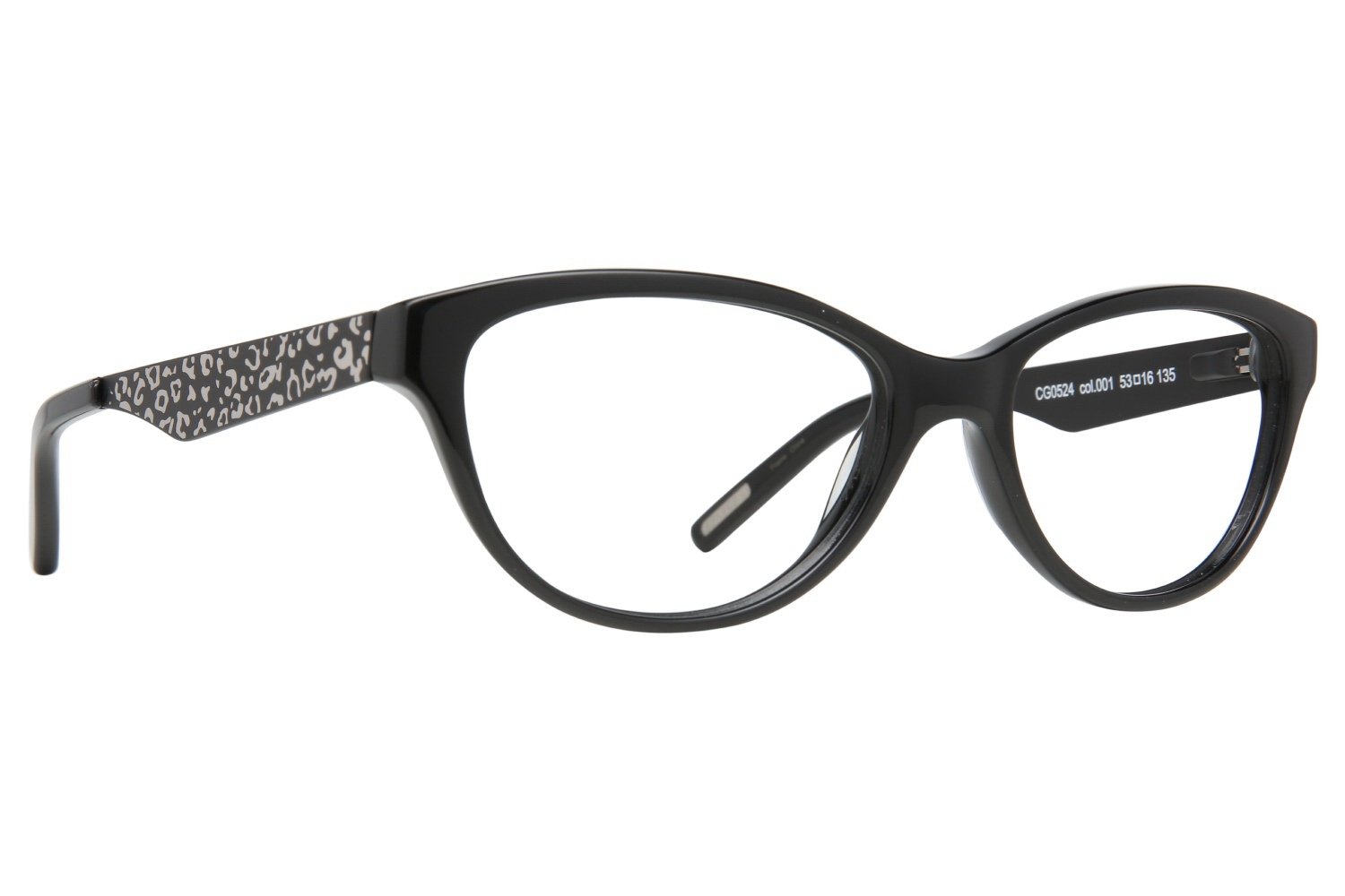 COVER GIRL CG0524 001 Eyeglasses - 53MM Shiny Black Frame for Women | Fashionable Reading Glasses & Computer Glasses for Work & Daily Use