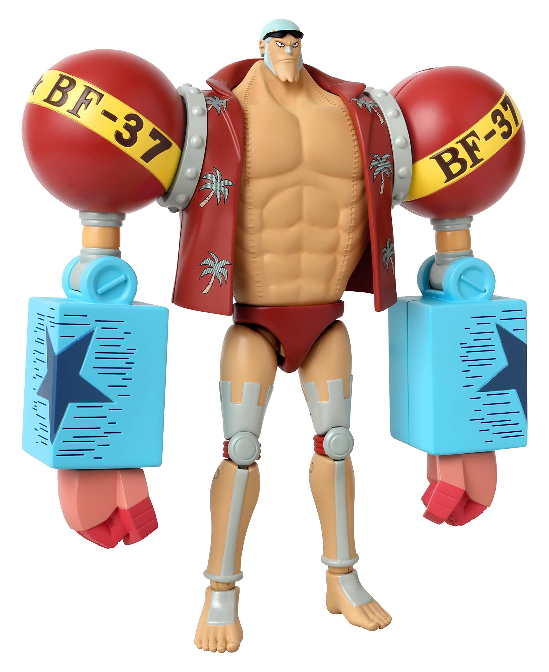 BANDAI One Piece Franky Action Figure 17cm Articulated Anime Collectible with Display Stand | Pirate Toys for Anime Fans | Perfect Gift for One Piece Lovers | Great for Display, Collection, and Role Play