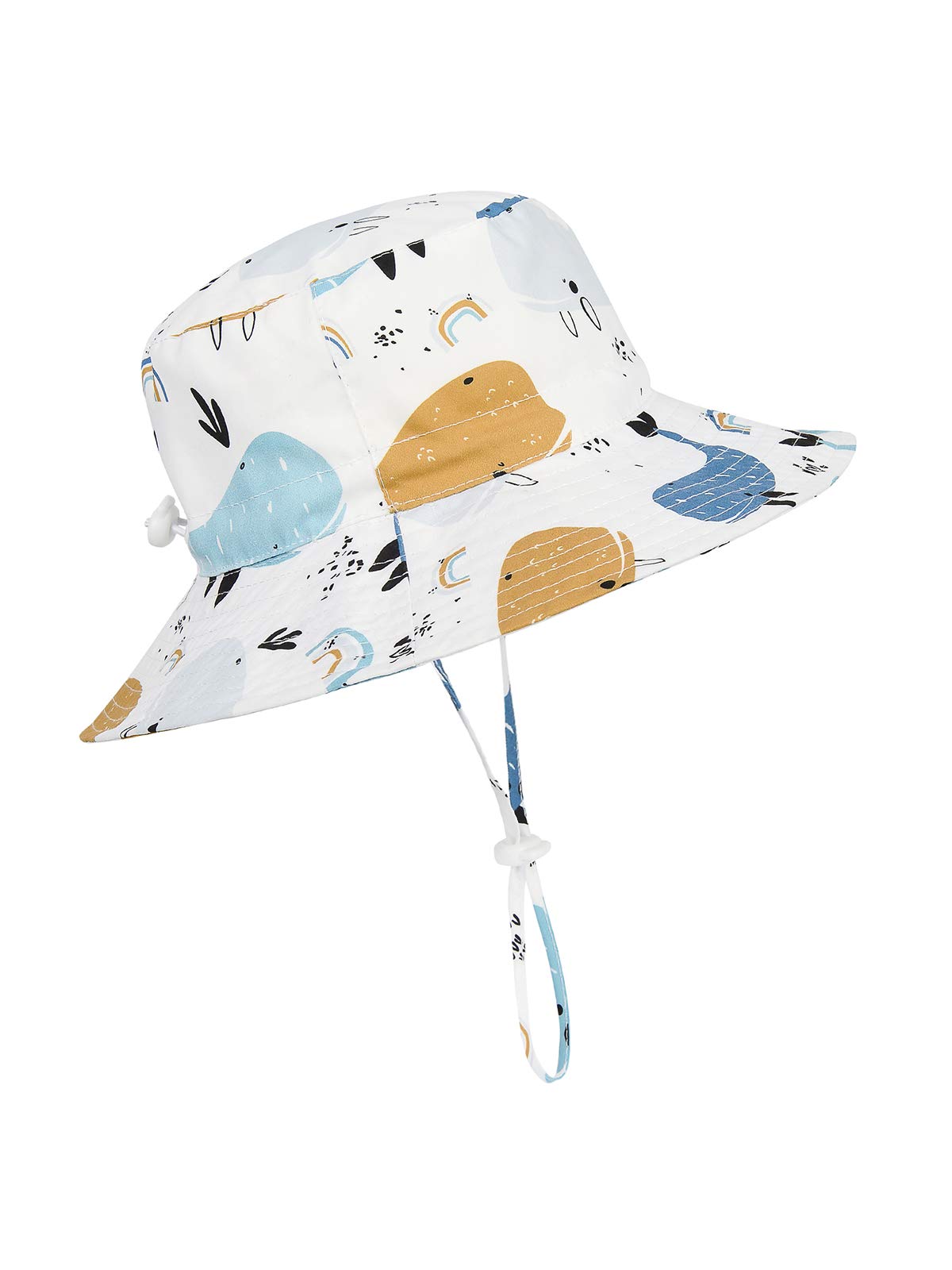 UPF 50+ Baby Sun Hat for Toddlers - Wide Brim Bucket Hat for Boys & Girls - Summer Beach Hat for Outdoor Play, Swimming, Park & Vacation Protection