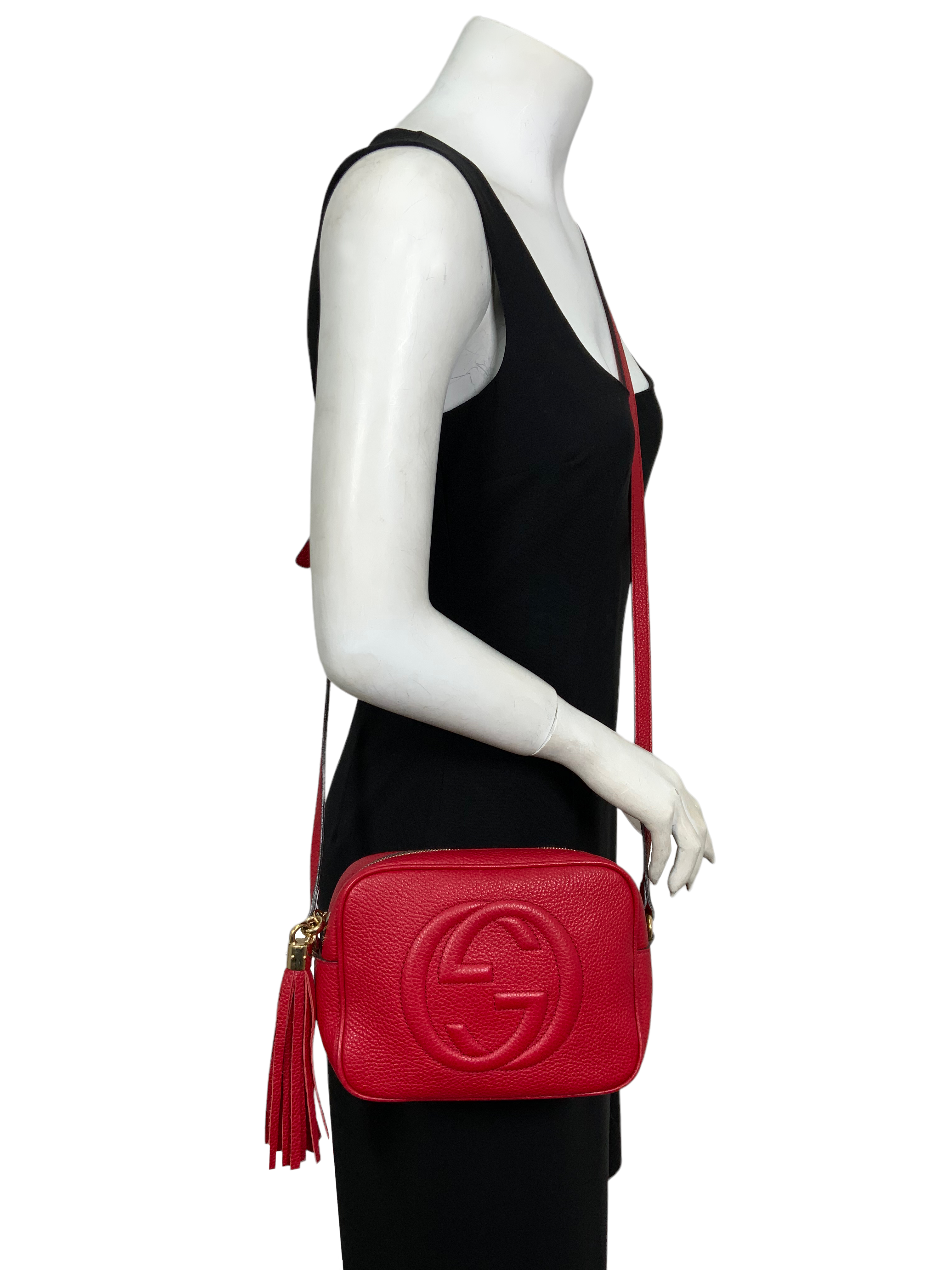 Gucci Soho Disco Leather Crossbody Bag for Women - Luxury Designer Handbag for Everyday Use, Work, and Night Out