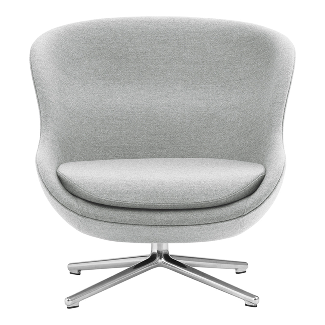 Modern Hyg Lounge Chair with Low Swivel Base - Comfortable Recliner for Living Room, Bedroom, or Office Relaxation