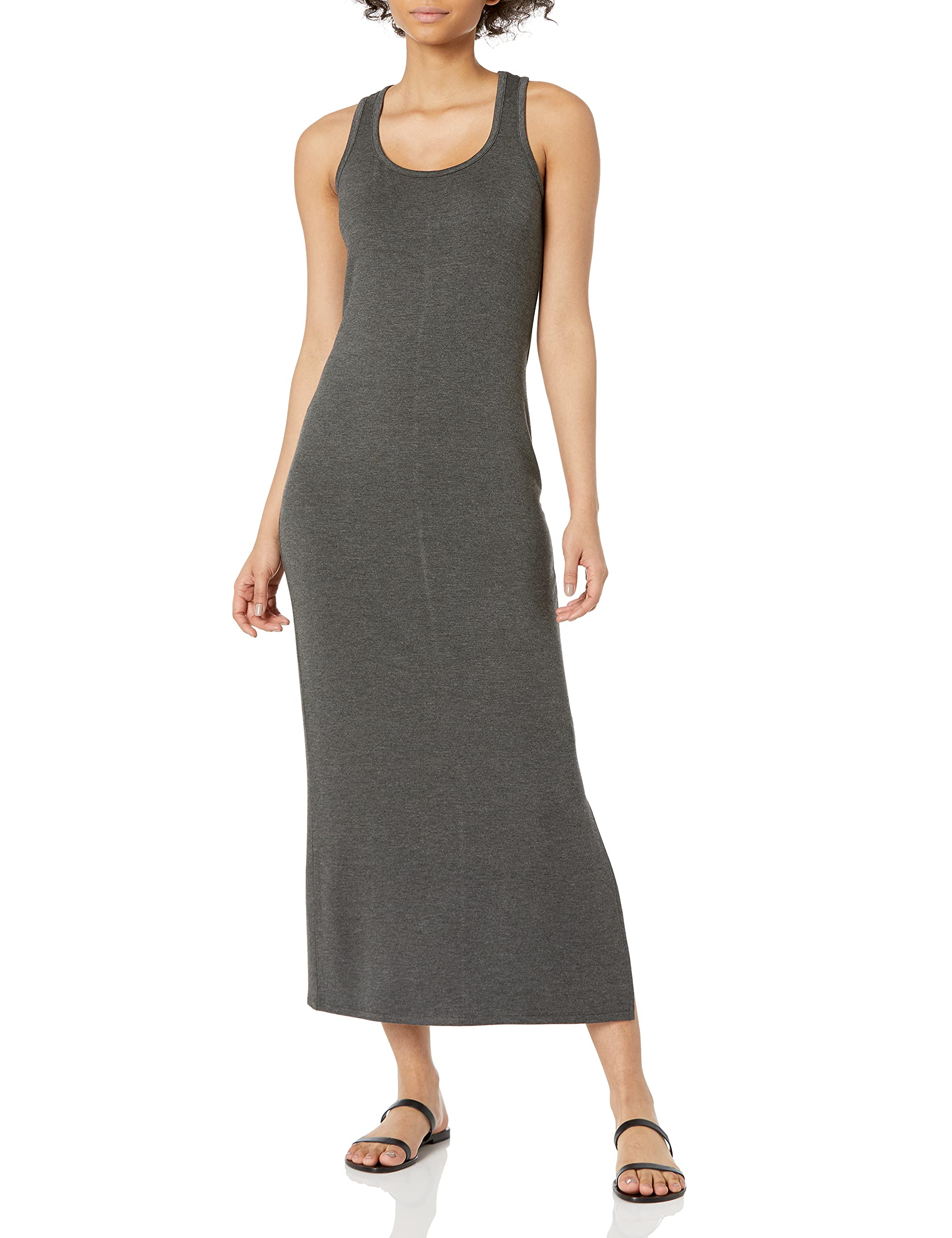 Women's Supersoft Terry Racerback Maxi Dress - Comfortable Casual Lounge Dress for Daily Wear | Perfect for Yoga, Beach Cover-Up & Relaxing at Home