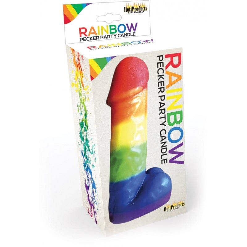Rainbow Pecker Party Candle - Fun & Colorful Adult Novelty Candle for Bachelorette Parties, Birthday Celebrations & Adult Humor Gifts