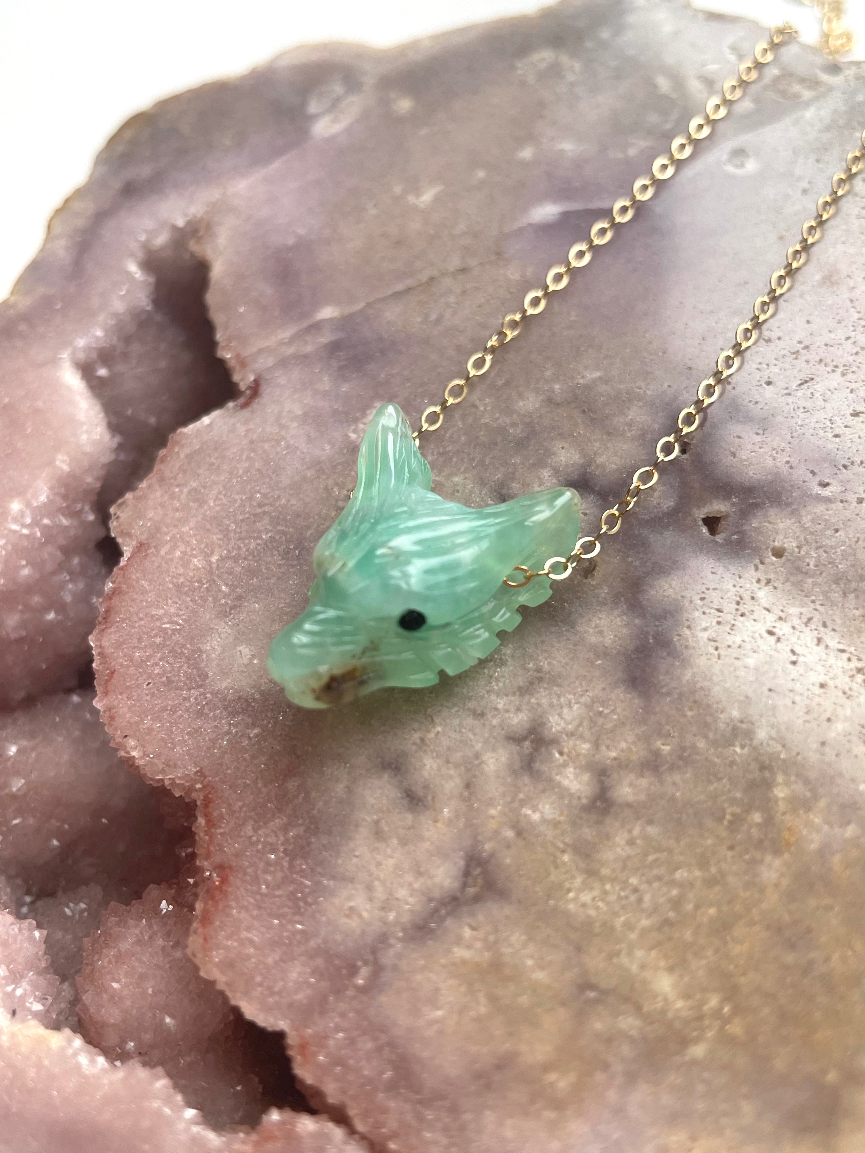 Natural Chrysoprase Pendant Necklace - 925 Sterling Silver Green Gemstone Jewelry for Women, Gift for Her, Birthday, Anniversary, Valentine's Day - Perfect for Everyday Wear & Special Occasions