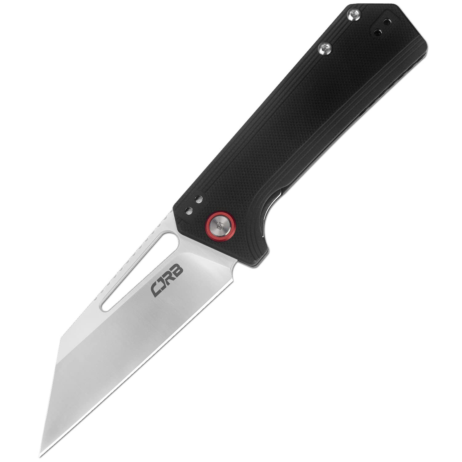 CJRB RUFFIAN Folding Pocket Knife (J1924-BK) - AR-RPM9 Powder Steel Blade, Black G10 Tactical Handle, EDC Knife Designed by Dirk Pinkerton | Perfect for Outdoor Camping, Survival Gear & Everyday Carry