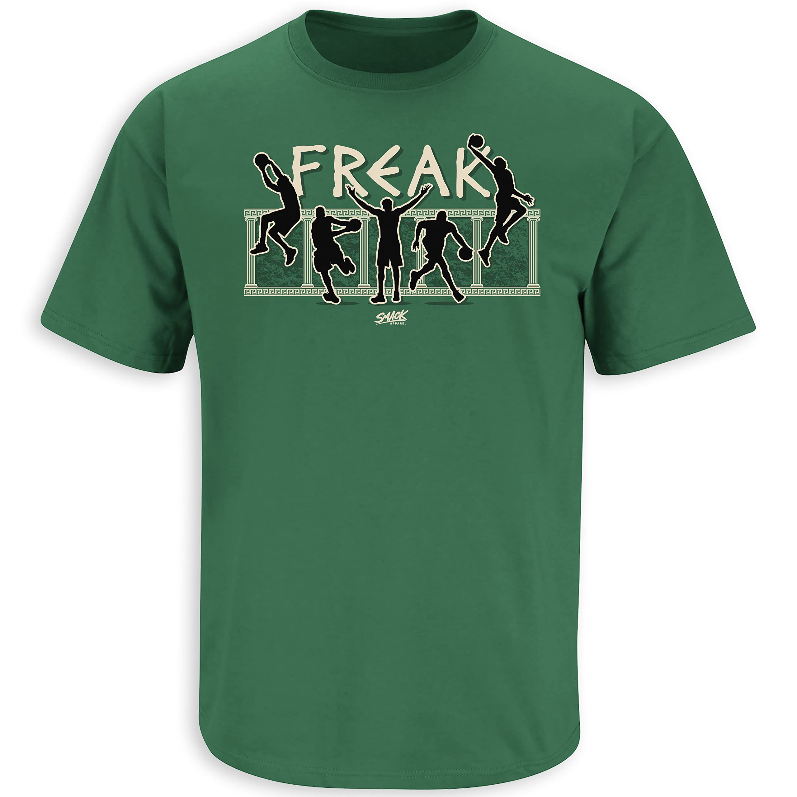 Milwaukee Basketball Freak T-Shirt for Men - Sizes SM to 5XL - Comfortable Fan Apparel for Games & Casual Wear