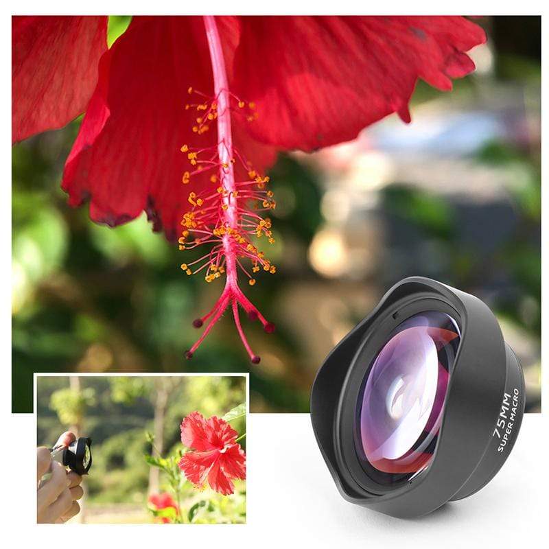 Ulanzi 75mm Macro Lens for iPhone & Android - High Definition Close-Up Photography - Perfect for Jewelry, Flowers & Small Object Photography