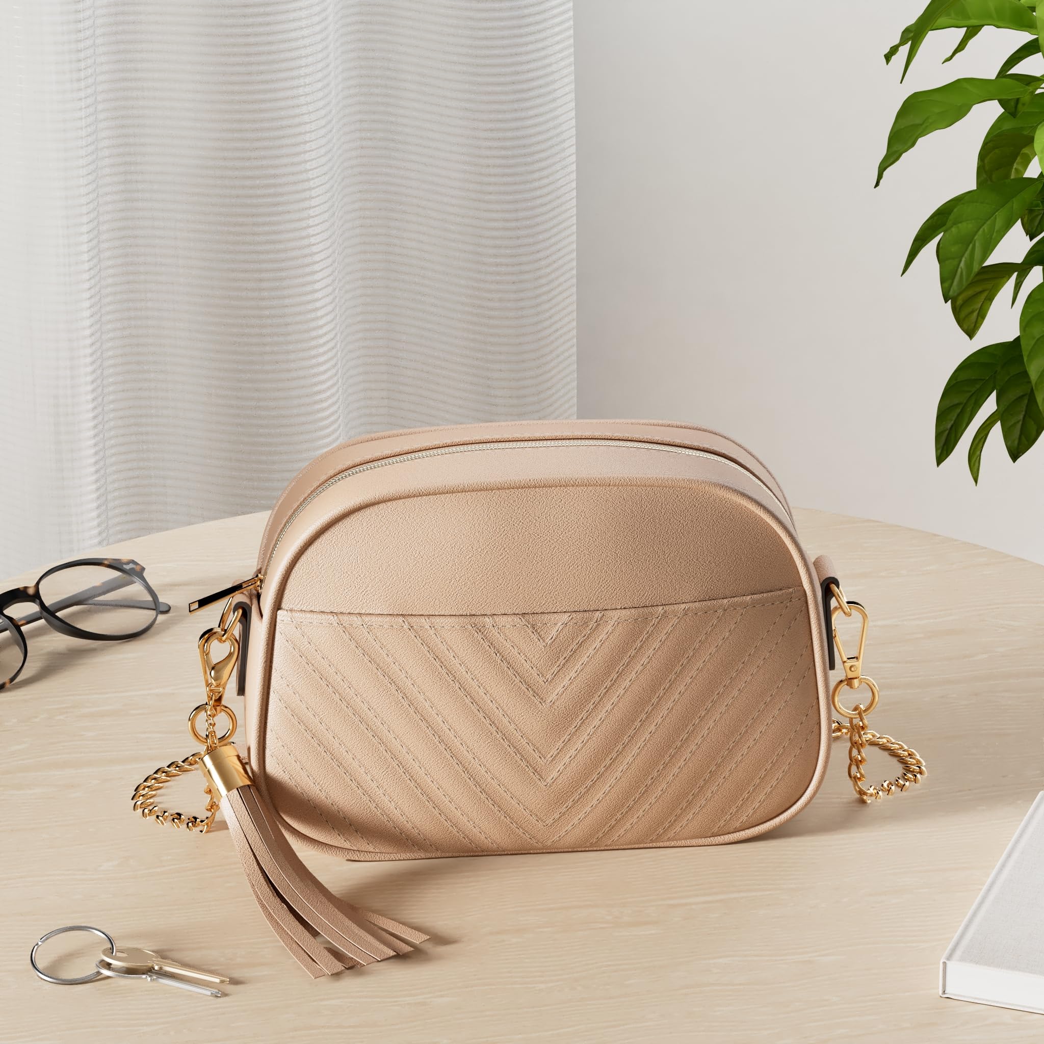 Lola Mae Quilted Crossbody Bag for Women - Trendy Shoulder Purse with Adjustable Strap - Perfect for Shopping, Travel & Everyday Use