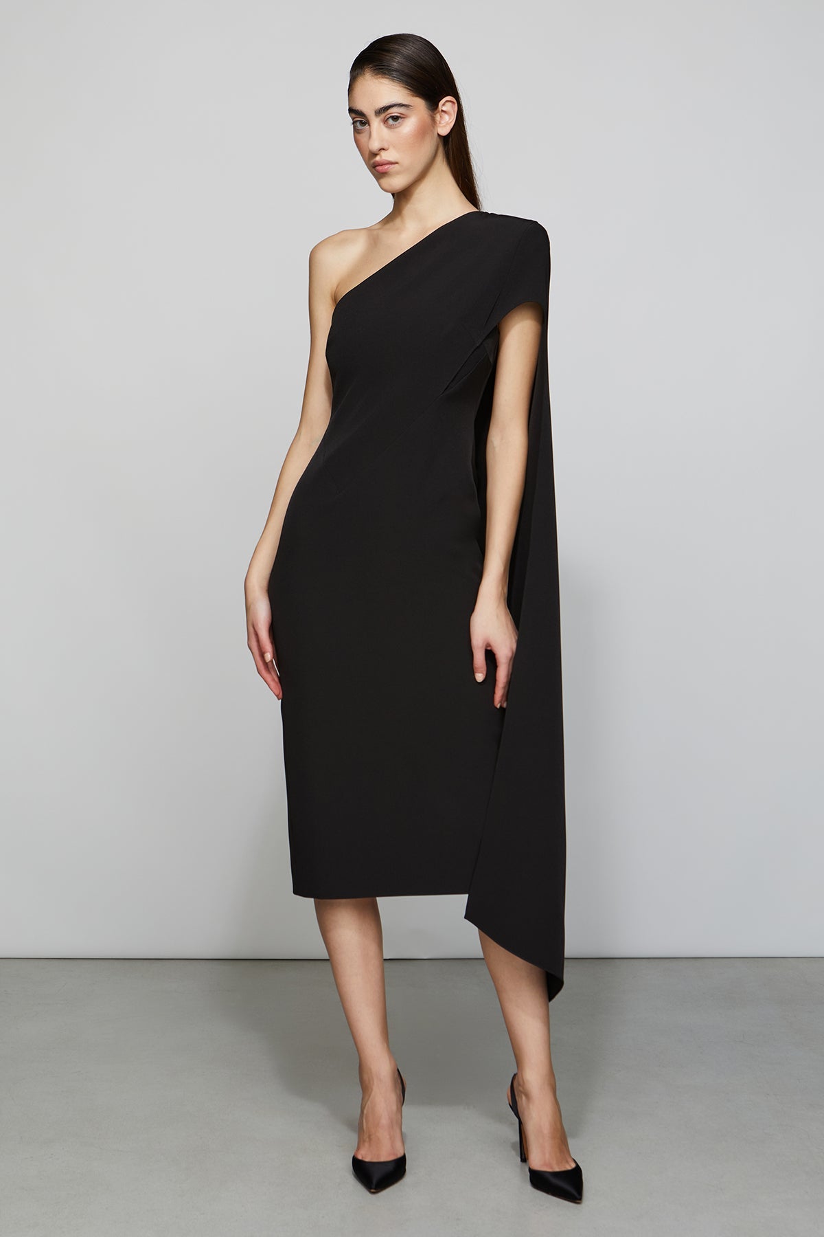 Elegant One Shoulder Dress by Et Ochs Quinn - Perfect for Cocktail Parties, Weddings & Evening Events