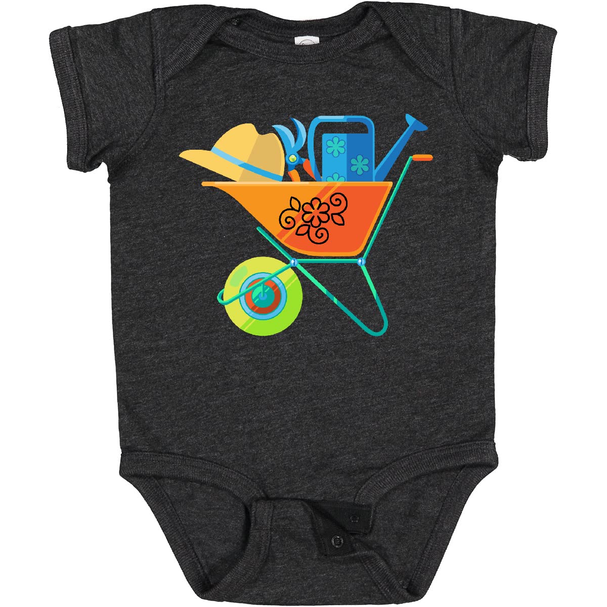 Inktastic Gardener Gardening Tools Baby Bodysuit - Cute Organic Cotton Onesie for Infants & Toddlers - Perfect for Outdoor Play, Gardening Activities & Family Photos