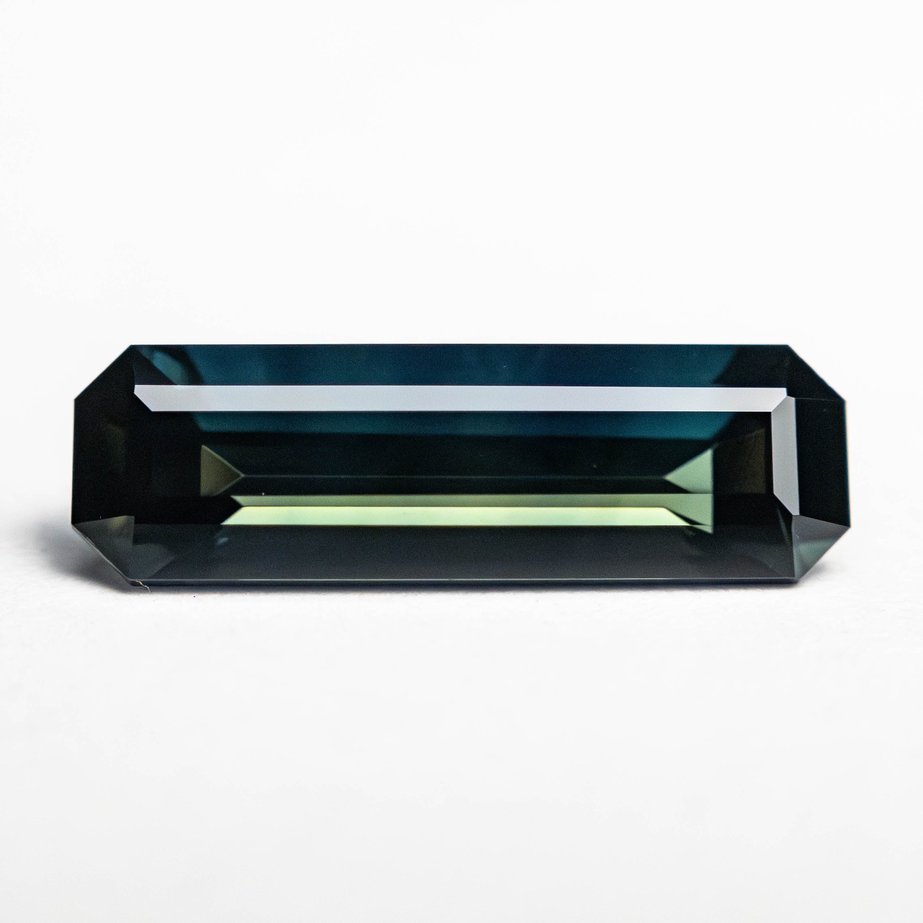 2.39ct Natural Blue Sapphire Gemstone - 13.97x4.37x3.70mm Step Cut Rectangle with Cut Corners - Loose Stone for Jewelry Making, Engagement Rings & Fine Collections