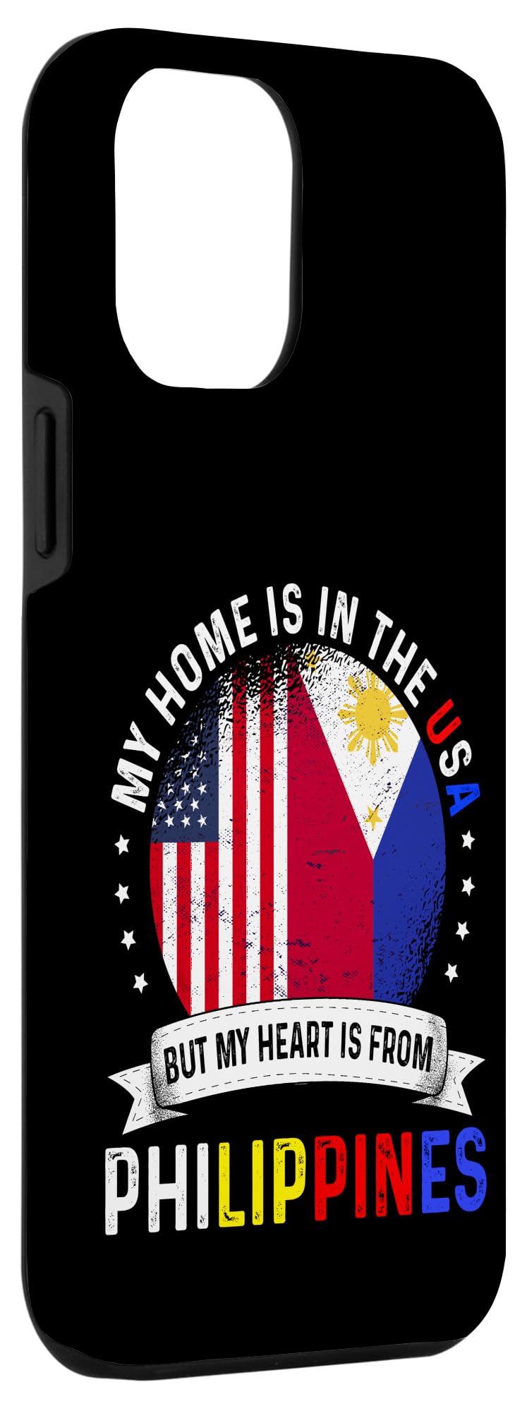 iPhone 12 Pro Max Case - Philippines Flag Design with Patriotic Heart - Durable Protective Cover for iPhone 12 Pro Max - Perfect for Travel, National Pride & Everyday Use