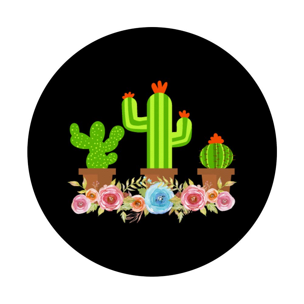 Cactus Flowers & Succulent Lover Apparel - Swappable PopGrip for Phone & Tablet | Perfect for Plant Enthusiasts, Home Decor & Gifts