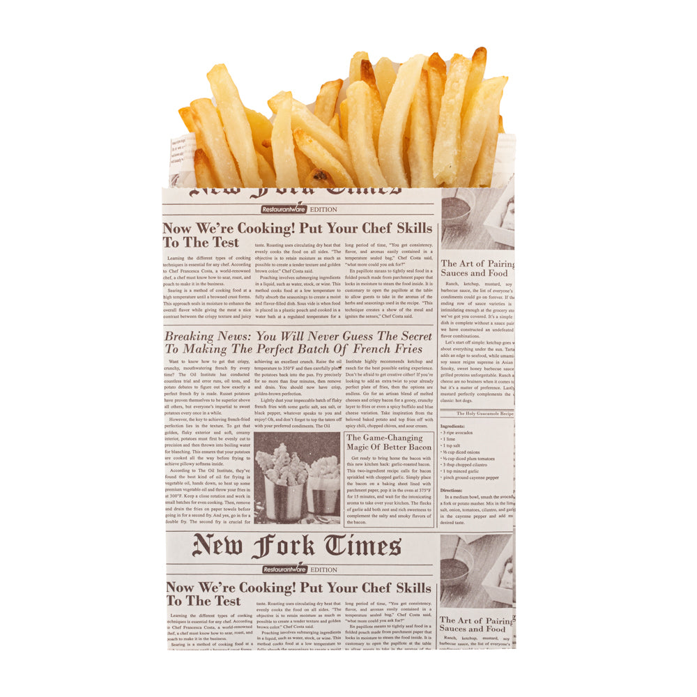 Vintage French Fry Bags - 4.25