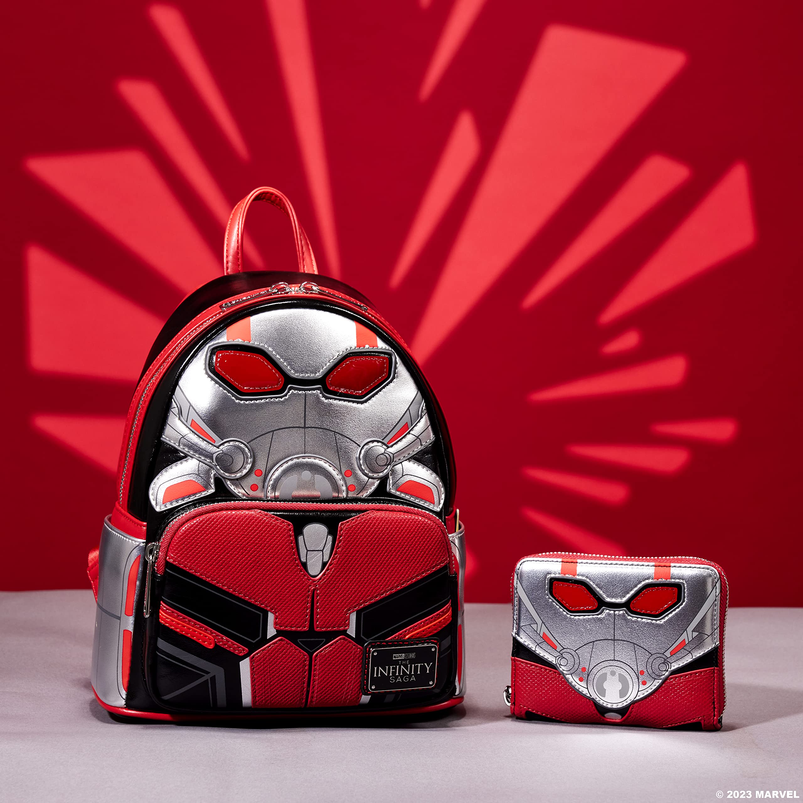 Official Marvel Ant-Man Loungefly Backpack - Cute Collectible Bag for Boys, Girls, Men & Women - Perfect Gift for Movie Fans - Great for School, Travel & Comic Con Events