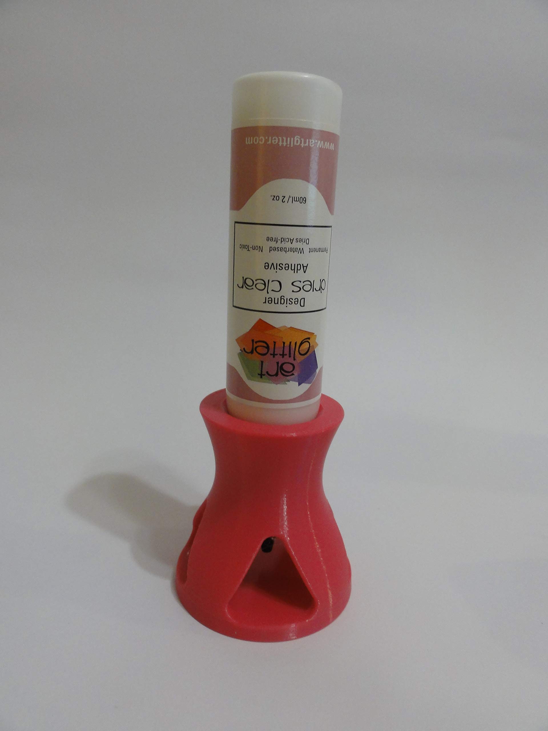 Pink Glue Holder Stand for Most Squeeze Bottles - Perfect for Crafting, DIY Projects, and Art Studios