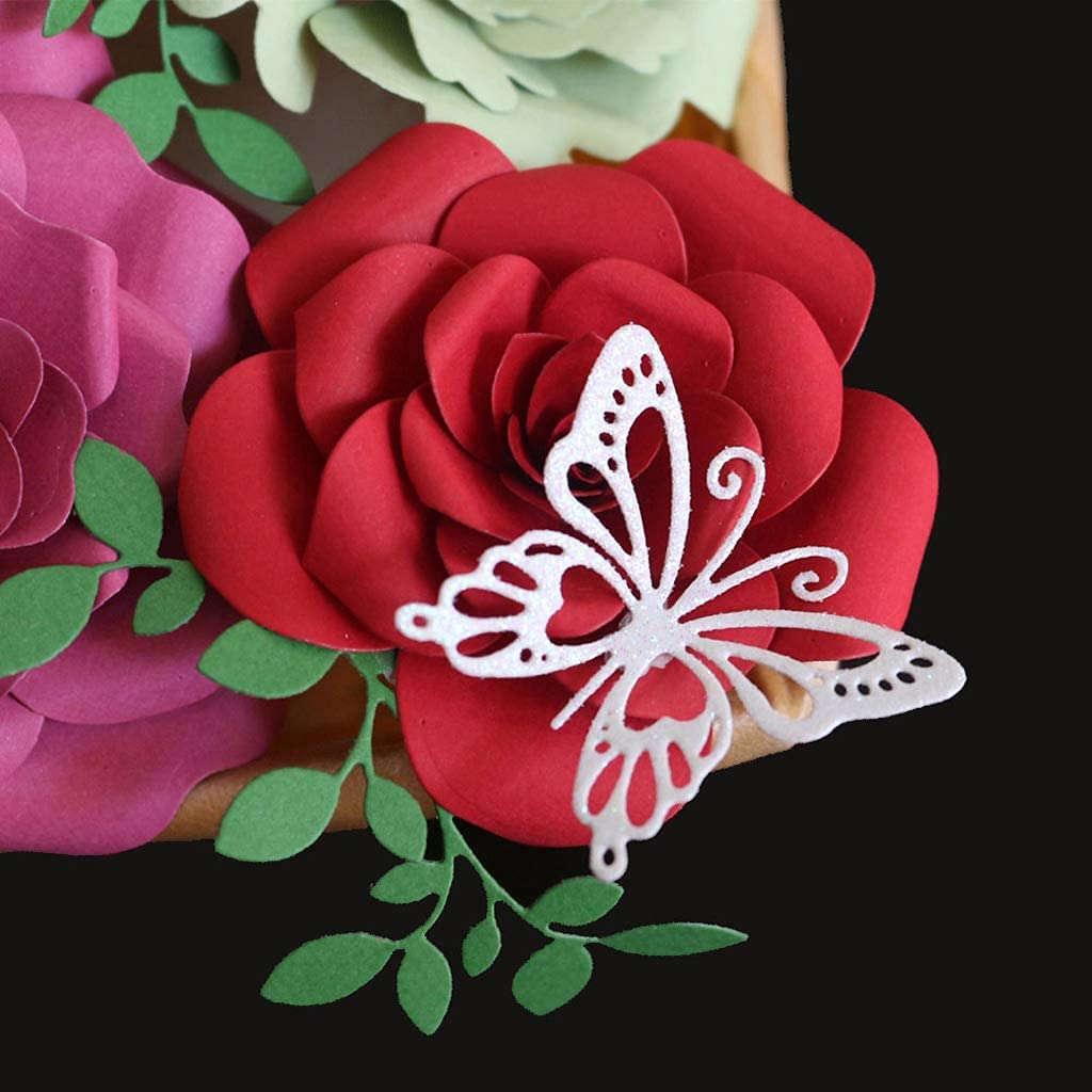 5-Piece Butterfly Metal Stamping Stencils for DIY Scrapbooking - Card Making, Embossing, Photo Album Decor - Perfect for Handmade Cards, Craft Projects & Gift Wrapping Supplies