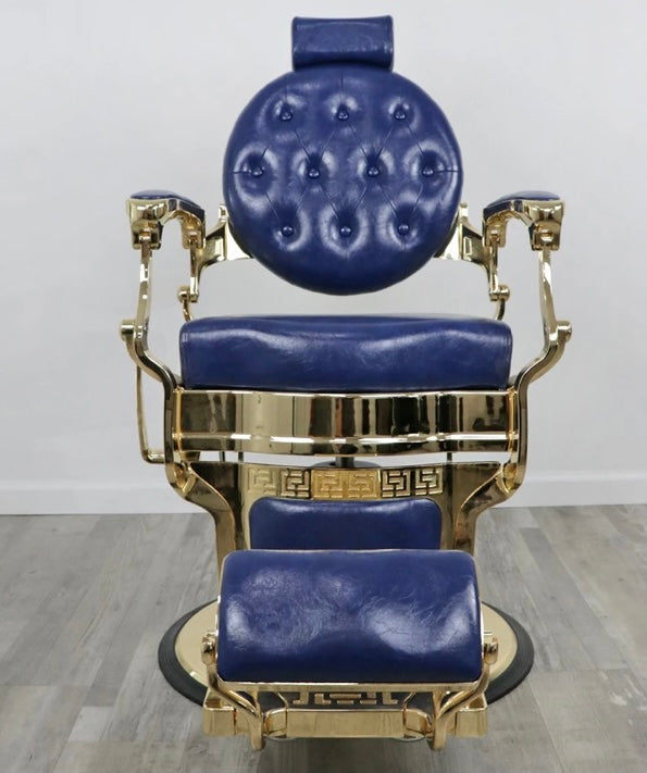 Professional Toronto Gold Barber Chair - Heavy Duty Salon Styling Chair for Men's & Women's Haircuts - Perfect for Barber Shops, Salons & Home Grooming Stations