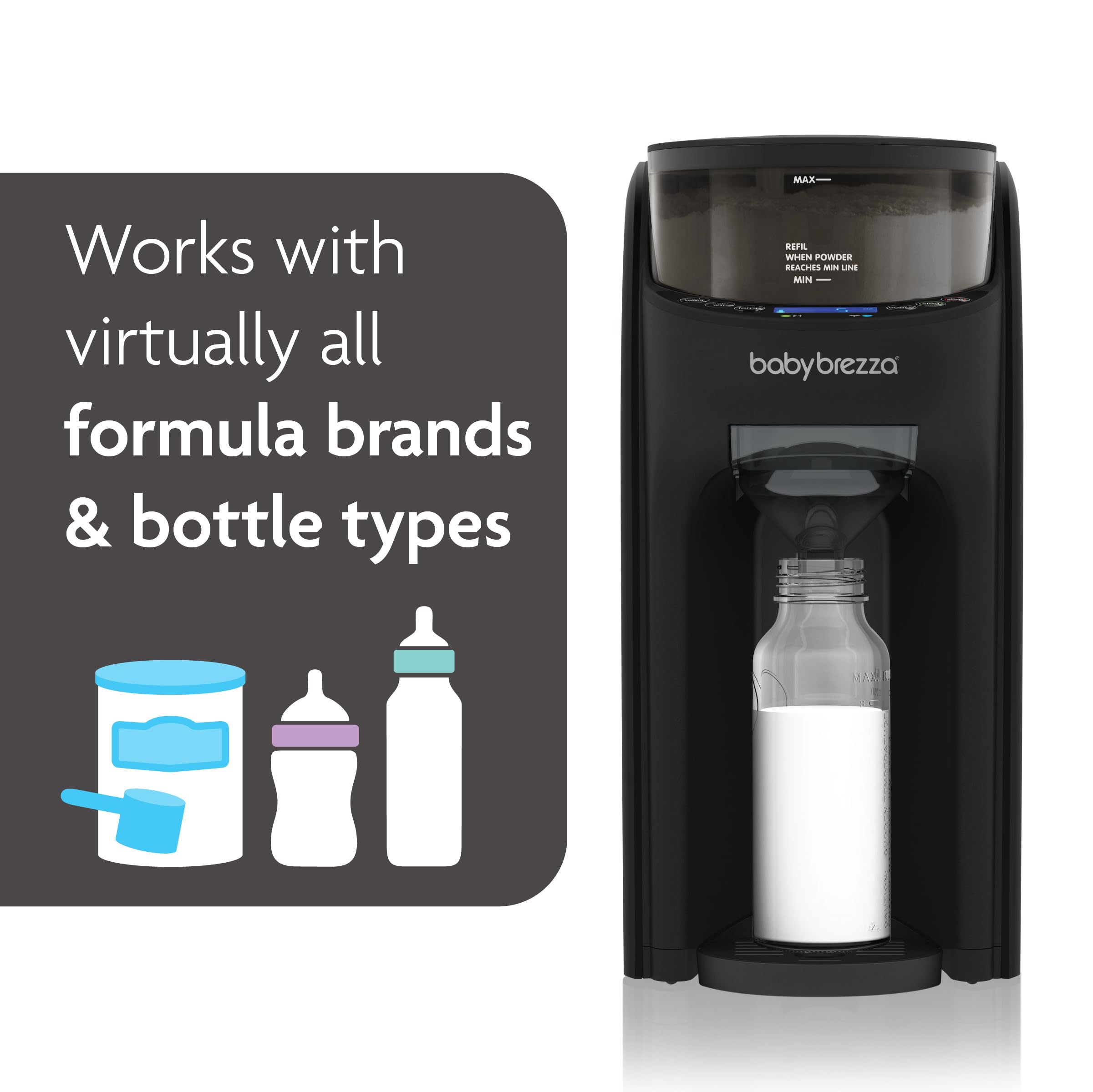 Baby Brezza Formula Pro Advanced WiFi Formula Dispenser Machine - Instant Warm Baby Bottle Maker with Automatic Powder Mixing - Perfect for Night Feedings & On-the-Go Parents