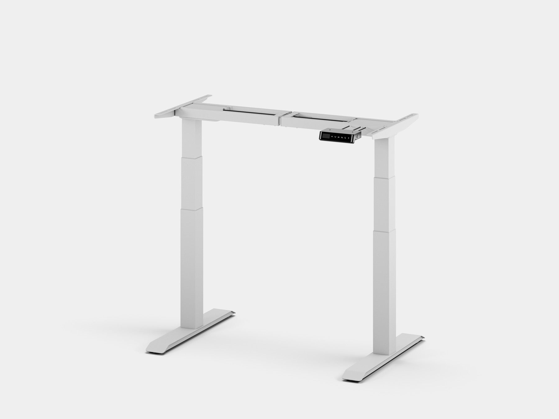 Adjustable Height Standing Desk Frame - Electric Sit Stand Desk Converter with Touch Panel Control for Home & Office Workspace - Ergonomic Workstation Solution for Back Pain Relief & Productivity Boost