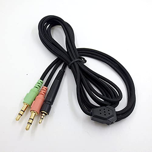 Alitutumao Replacement Aux Cable for Sennheiser Gaming Headsets - Compatible with Game ONE, Game Zero, PC 373D, GSP 350, GSP 500, GSP 600 - Works with Xbox One, PS4, PC & Smartphones - Perfect for Gaming, Music & Online Meetings