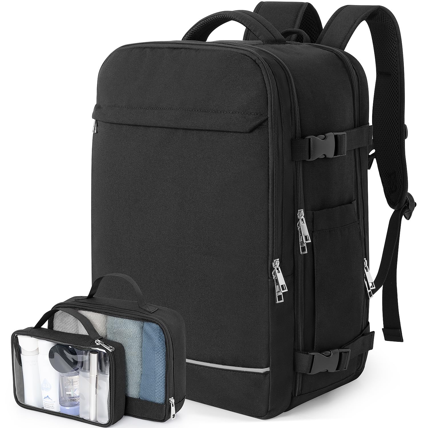 40L Waterproof Travel Backpack for Women & Men - Large Carry On Backpack for College, Business, Work & Outdoor Adventures - Durable Personal Item Backpack for Air Travel, Commuting & Daily Use