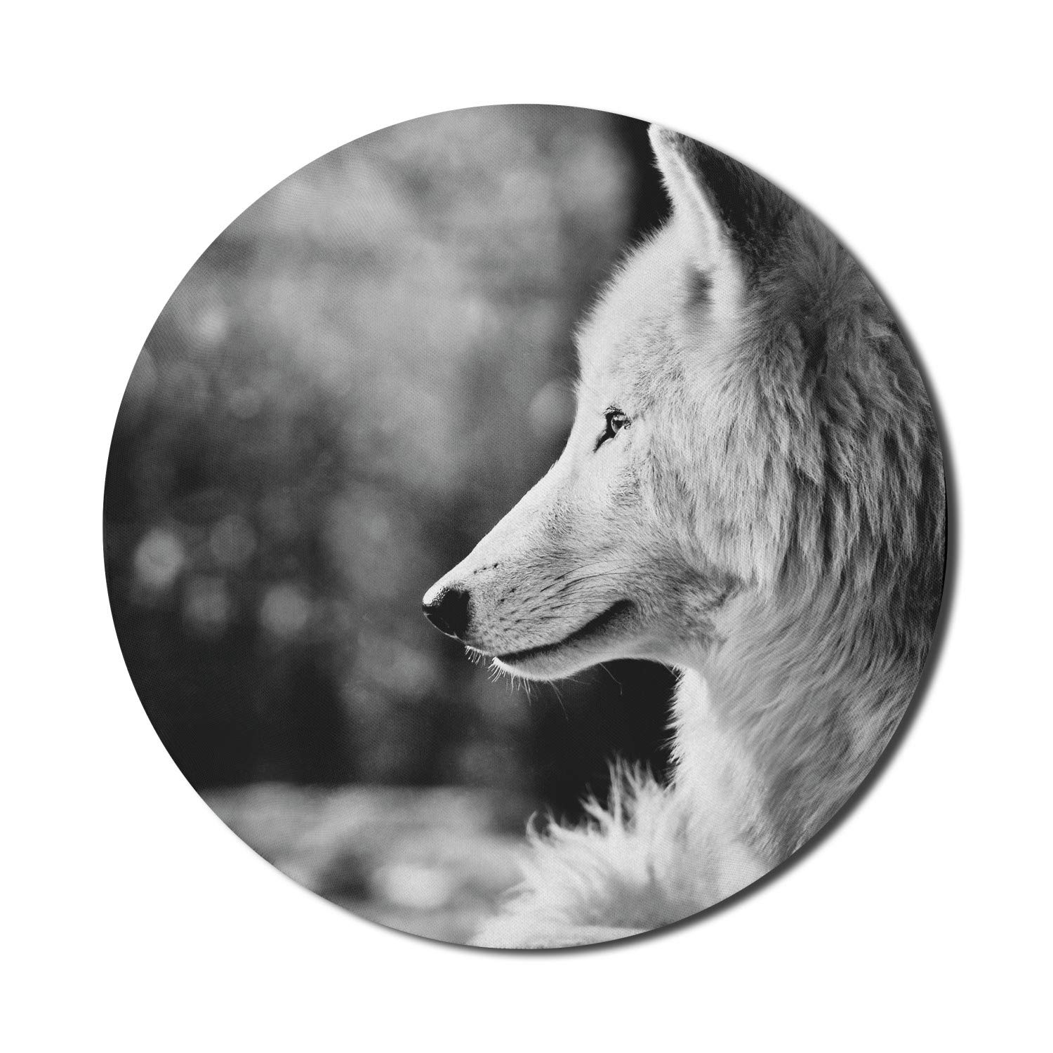 Ambesonne Wolf Design Non-Slip Gaming Mouse Pad - 8