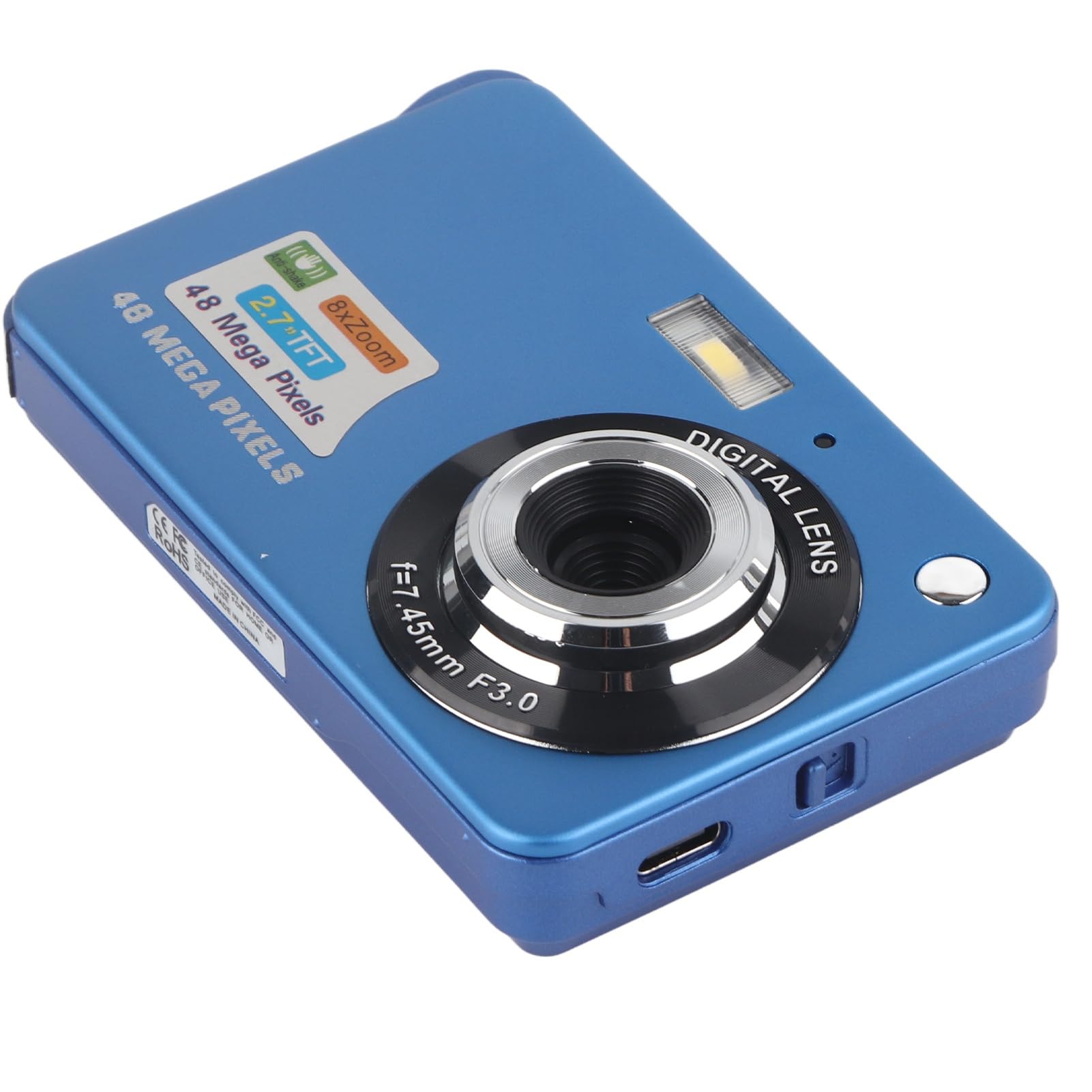 4K 48MP Digital Camera with 8X Zoom & 2.7