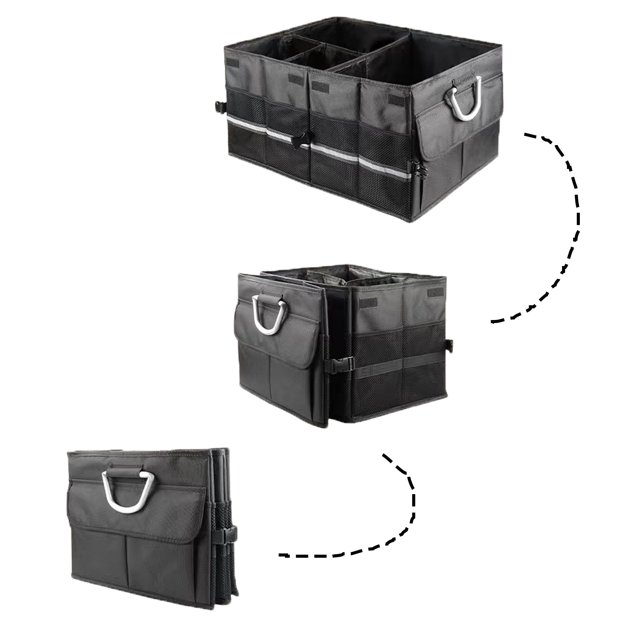 Premium Tesla Model Y (2020-2026) & Model X Trunk Organizer - Waterproof Custom Fit Cargo Storage Box | Perfect for Road Trips, Camping & Grocery Shopping