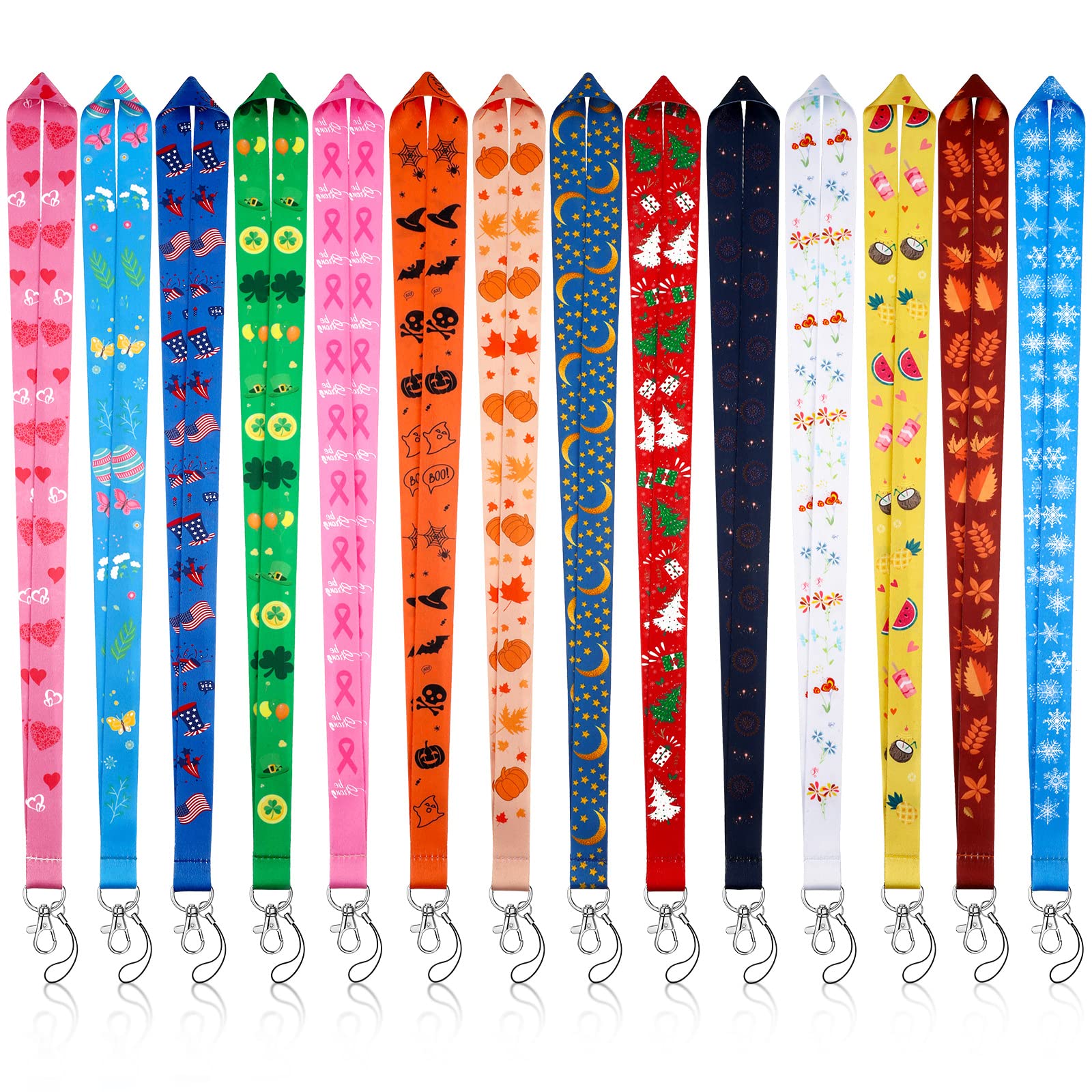 Marspark 14 Pcs Easter Lanyards for ID Badges & Keys - Office & Holiday Use