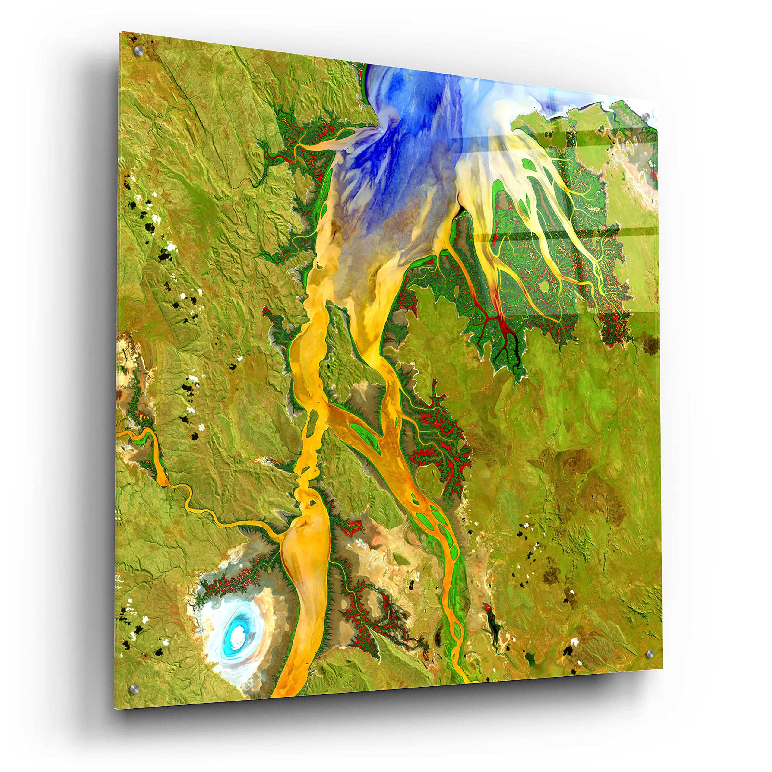 Epic Art 'Earth as Art: Nature's Patterns' - 36x36 Inch Acrylic Glass Wall Decor | Modern Home & Office Wall Art | Perfect for Living Room, Bedroom or Office Decor