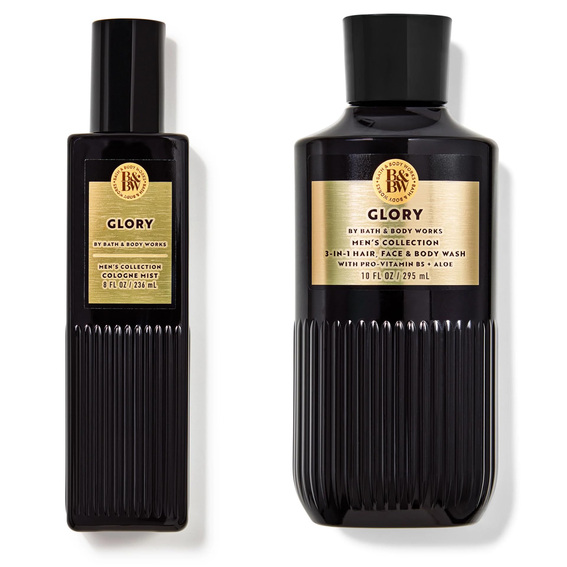 Bath & Body Works Glory Cologne Mist & Body Wash Gift Set for Men - 8 fl oz Cologne & 10 fl oz Body Wash - Fresh Masculine Scent - Perfect for Daily Use, Gifts & Special Occasions