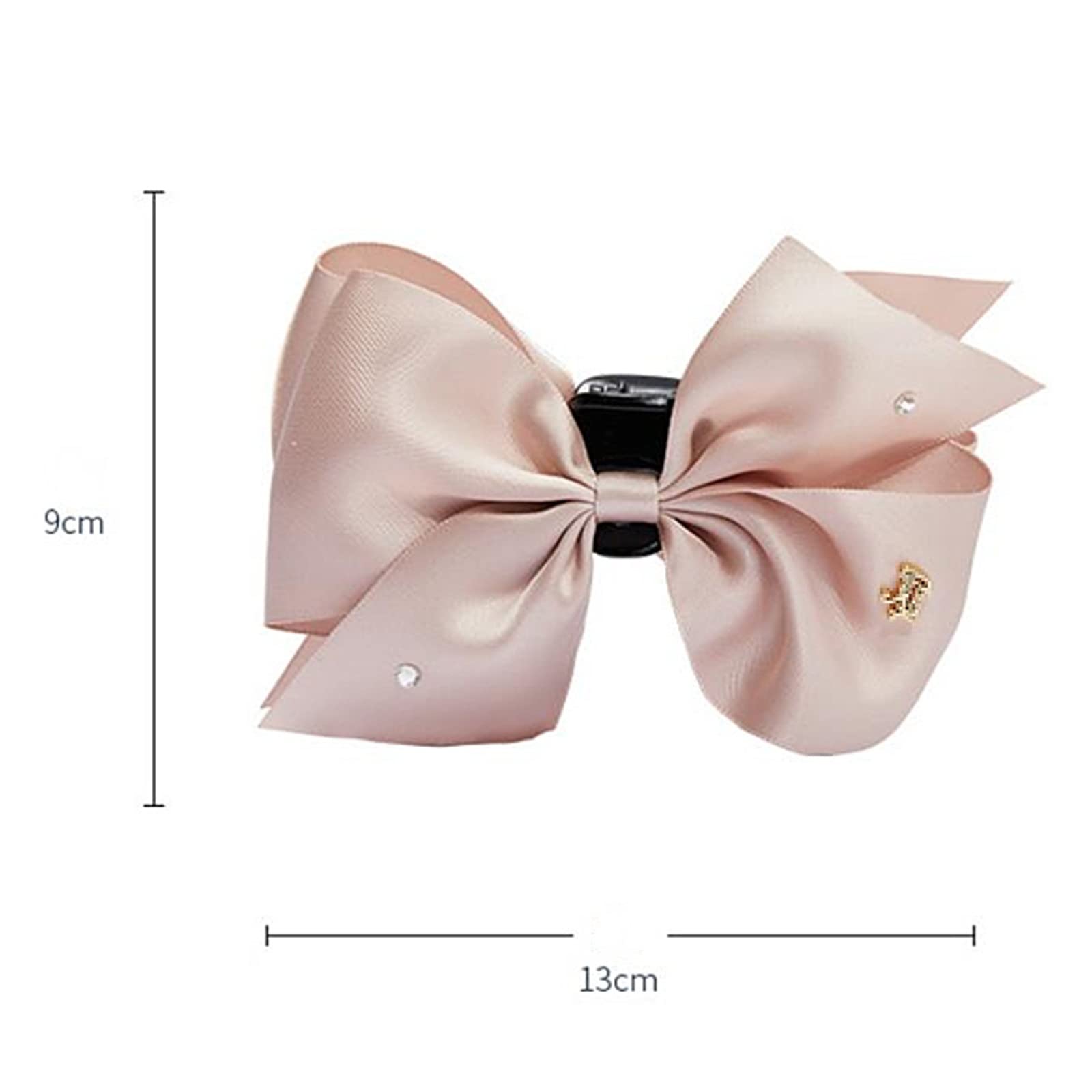 Korean Style Shark Clip Hair Claw - Elegant Lotus Pink Bow Grip Ponytail & Braid Hair Clip for Women | Perfect for Office, Wedding, Party & Daily Hairstyles