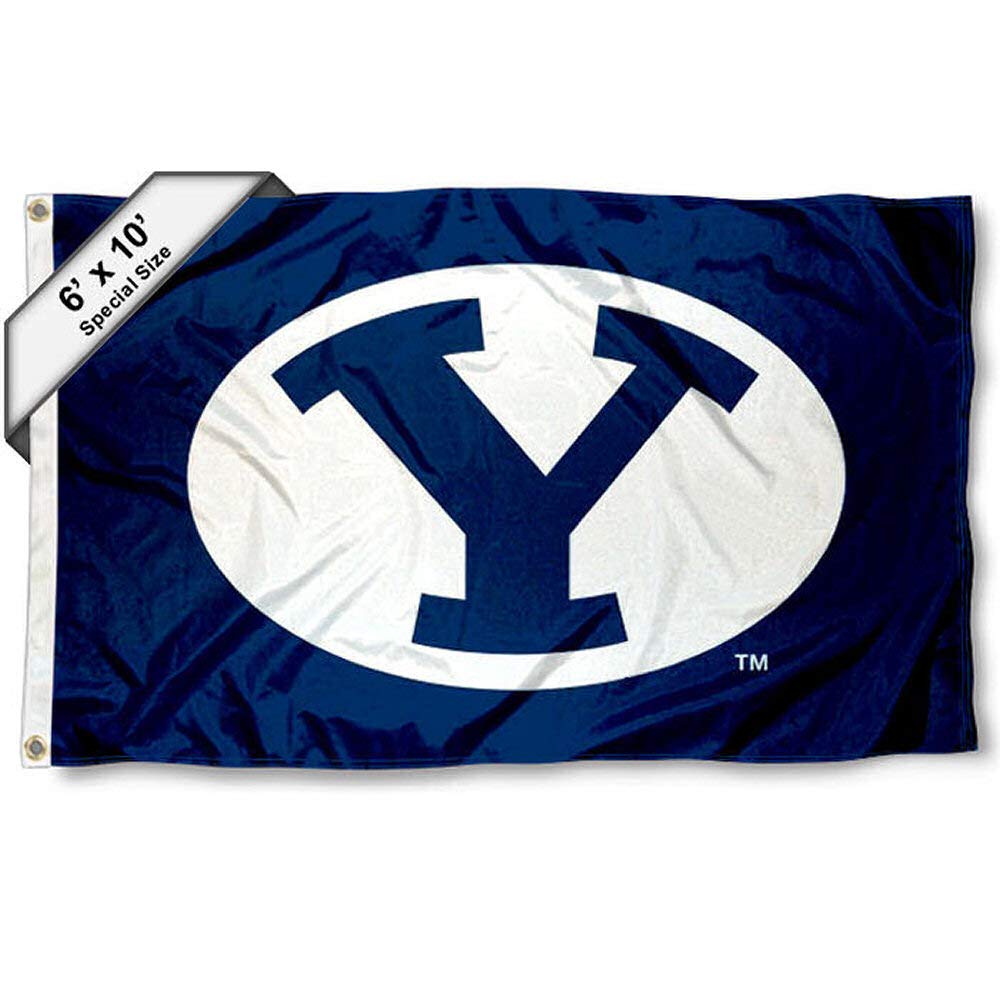 Brigham Young Cougars 6x10 Feet College Flag - Premium Quality Outdoor & Indoor Banner for Game Day, Tailgating, Dorm Decor & School Spirit - BYU Team Pride Merchandise
