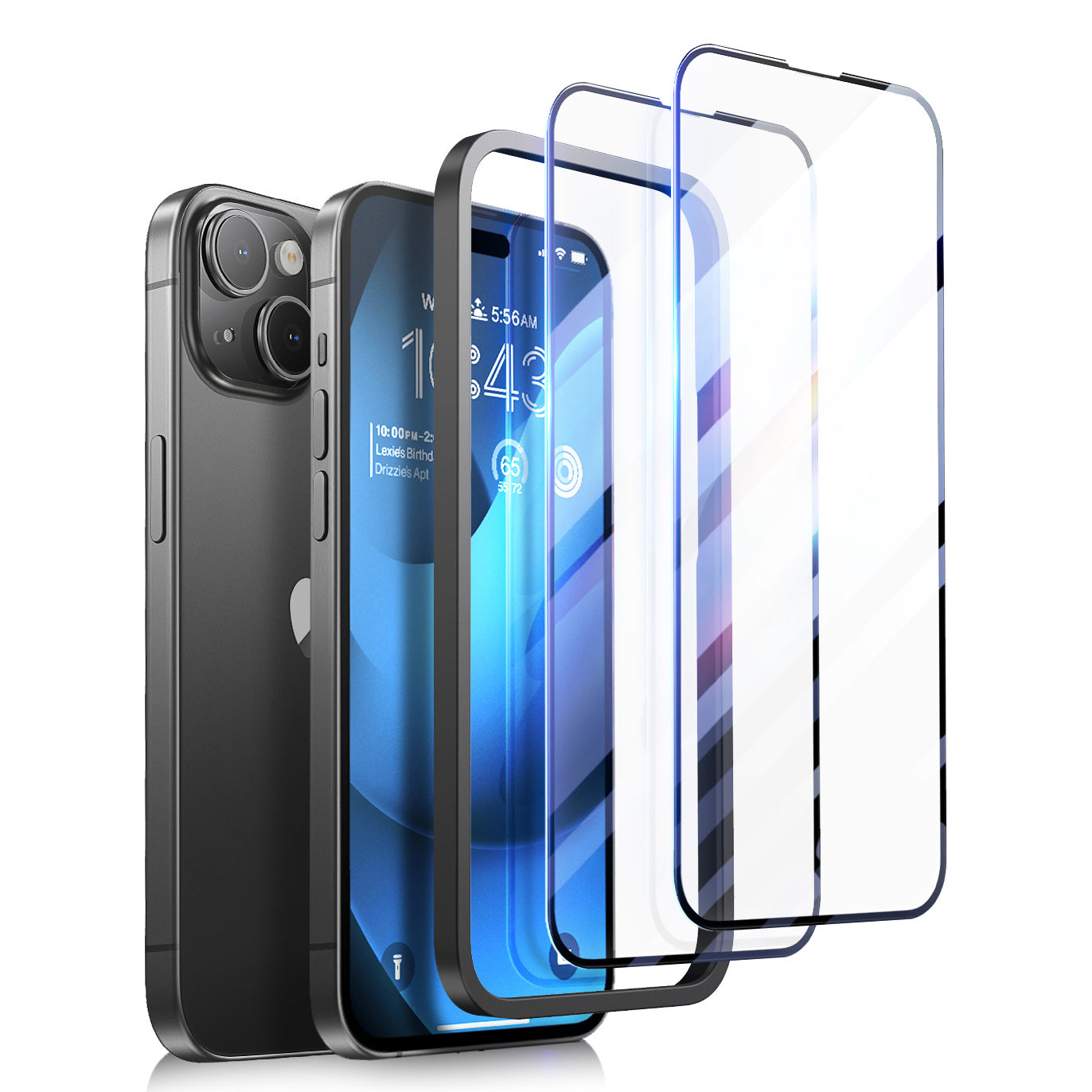 iPhone 15 2.5D Tempered Glass Screen Protector - 9H Hardness, HD Clear, Anti-Scratch, Bubble-Free - Perfect for Everyday Use, Gaming, and Outdoor Activities
