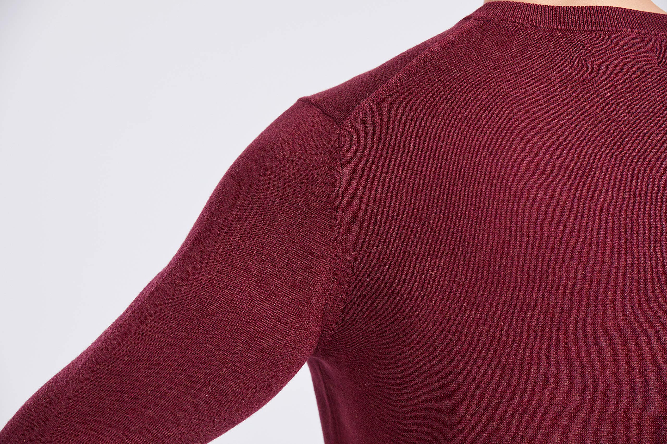 100% Cotton V-Neck Sweater for Men - Soft & Comfortable Pullover - Black Casual Knitwear - Perfect for Office, Date & Winter Layering