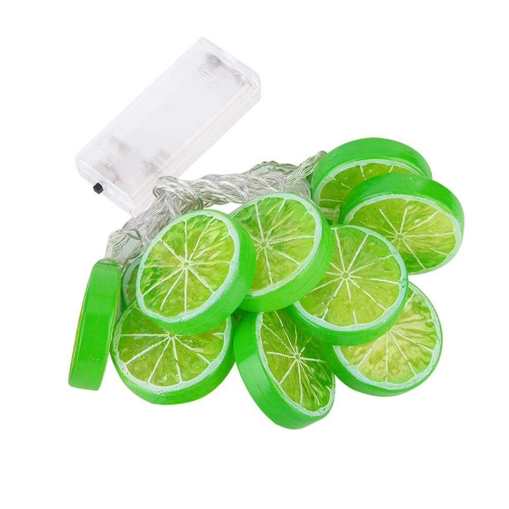 10 LED Warm White Lemon Orange Lime ABS Outdoor String Lights - 1.5m Waterproof Fairy Lights for Garden, Patio, Wedding & Party Decorations