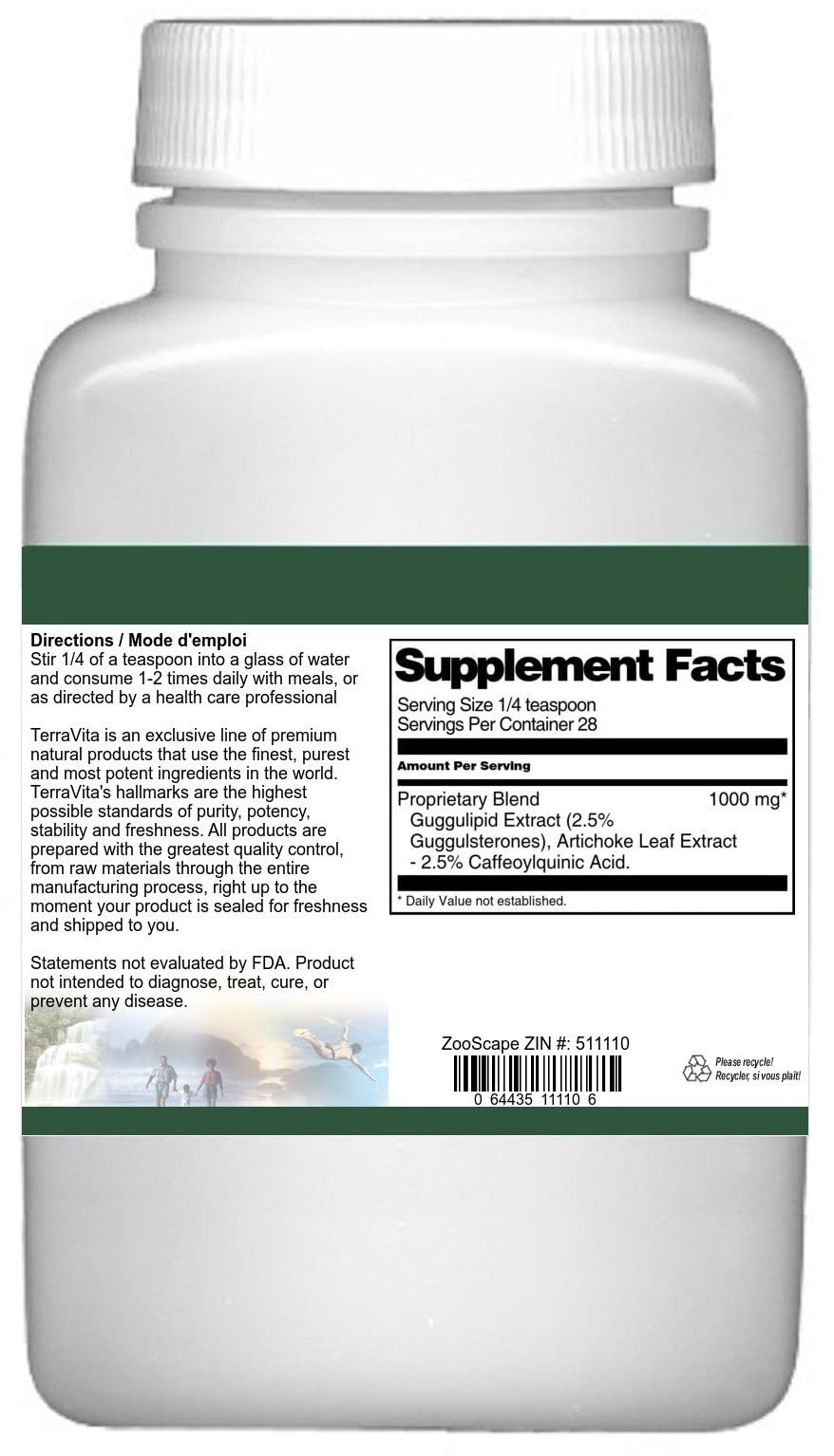 Premium Guggulipid & Artichoke Leaf Extract Powder - 1 oz | Natural Liver Support & Cholesterol Management Supplement | Ideal for Detox, Weight Loss & Digestive Health