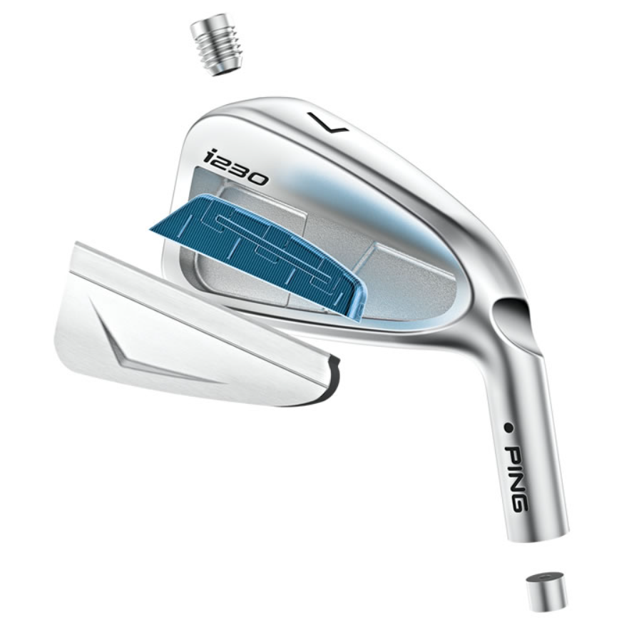 Ping Men's i230 Golf Irons Set - Right Handed Steel Stiff Flex (4 Iron Through Wedge) | Premium Golf Clubs for Mid-Handicap Players | Perfect for Driving Range Practice & Course Play
