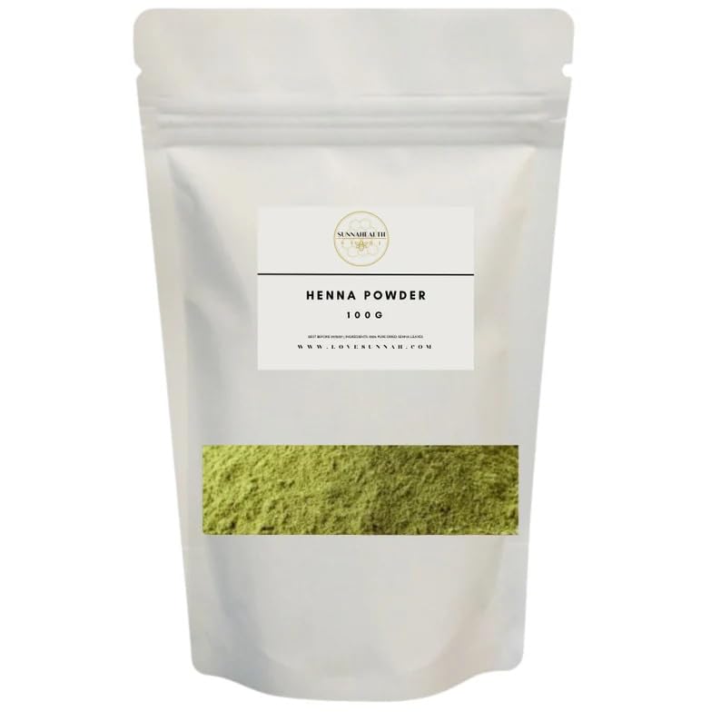 100% Natural Henna Powder 100g for Hair & Body Art - Safe, Organic Mehndi Dye for Tattoos, DIY Beauty & Special Occasions