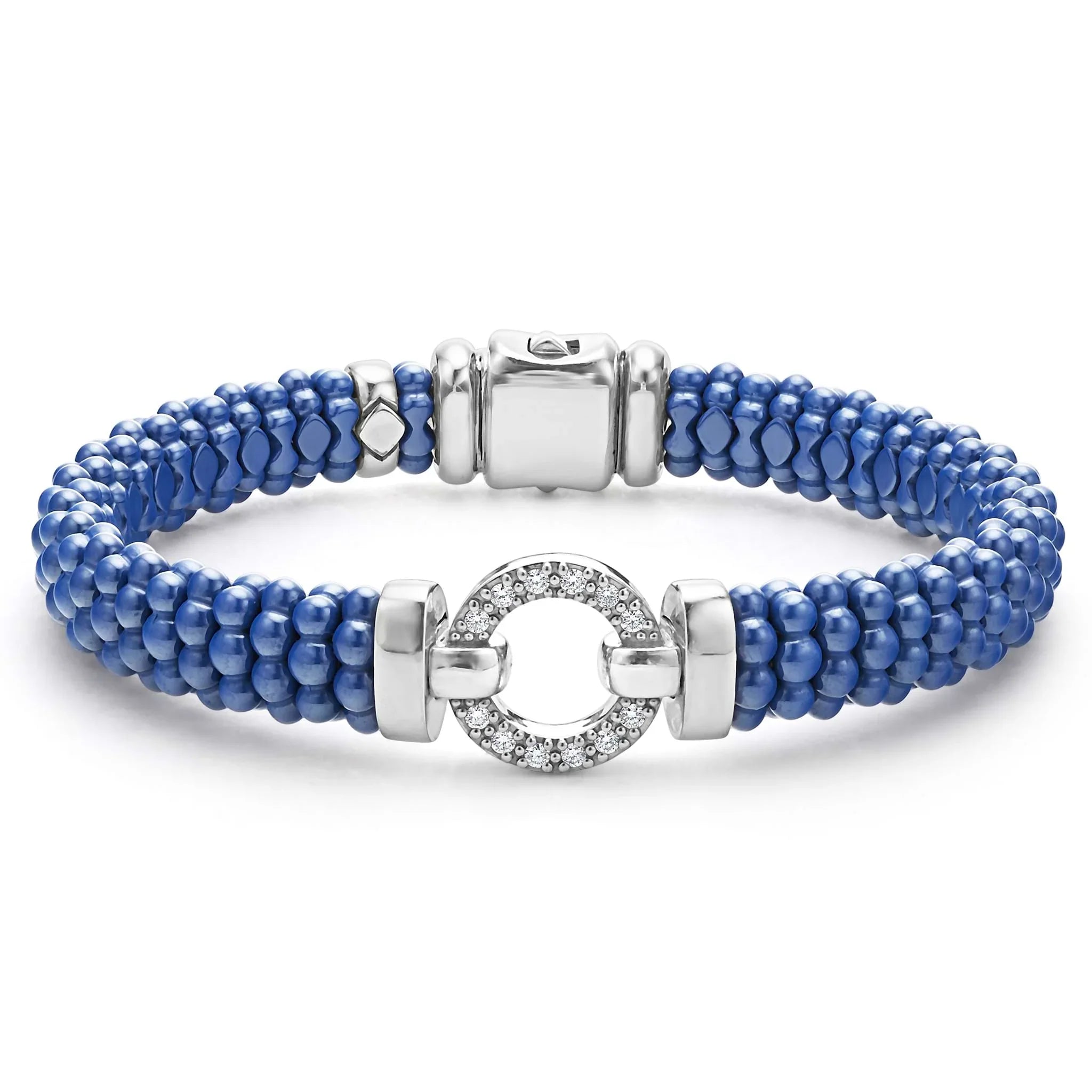 9mm Ceramic Diamond Circle Bracelet for Women - Elegant Stackable Jewelry for Everyday Wear & Special Occasions