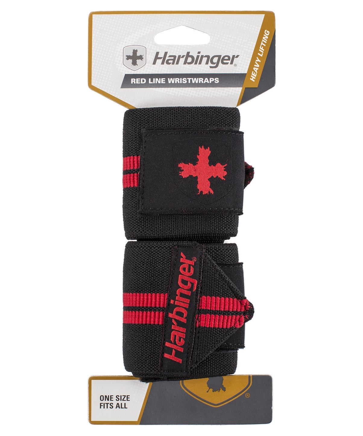 Red Line Wrist Wraps with Thumb Loop - Premium Weightlifting & CrossFit Support for Gym Training & Powerlifting
